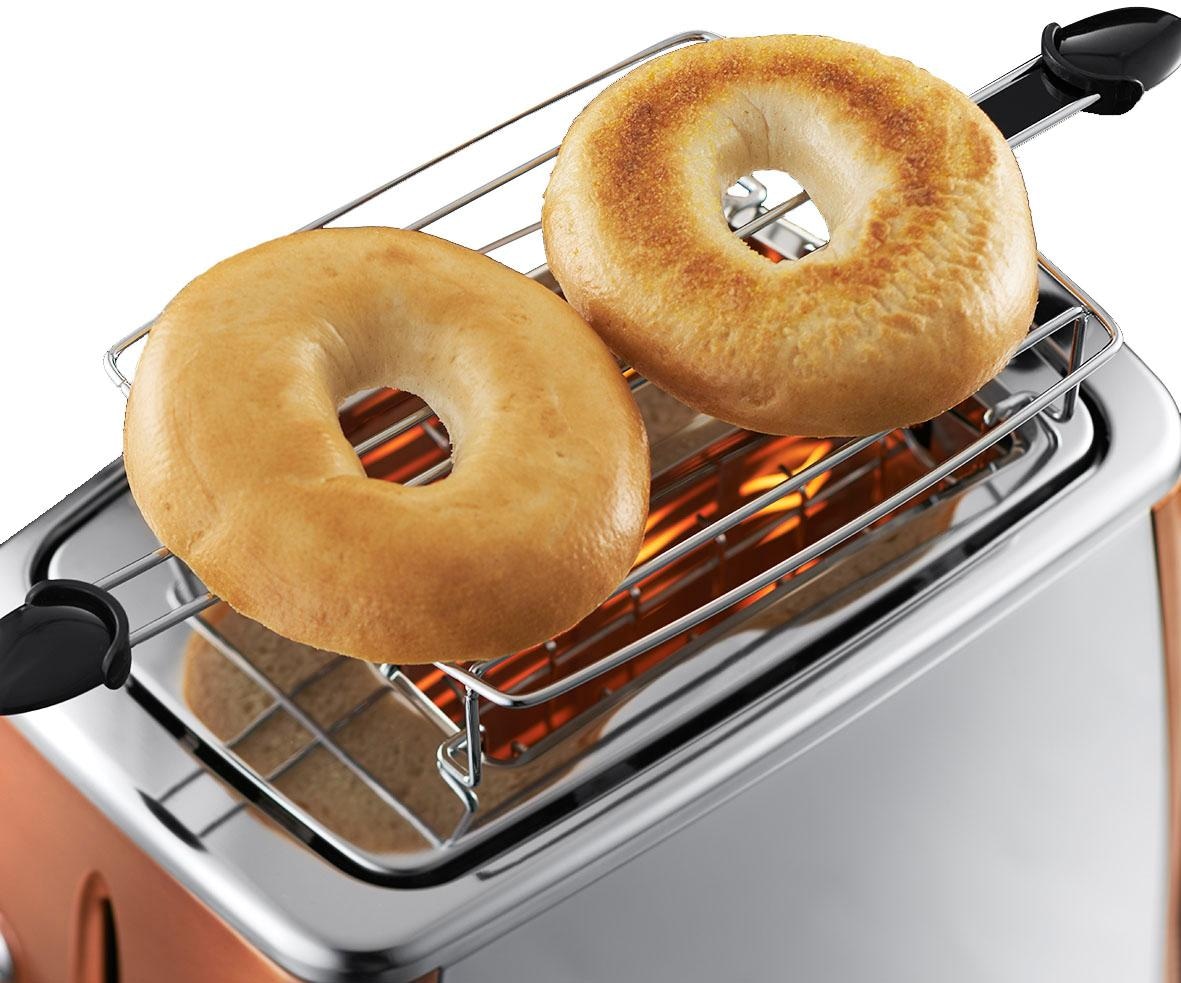 RUSSELL HOBBS Toaster »Luna Copper Accents 24290-56«, 2 lange Schlitze, für 2 Scheiben, 1550 W