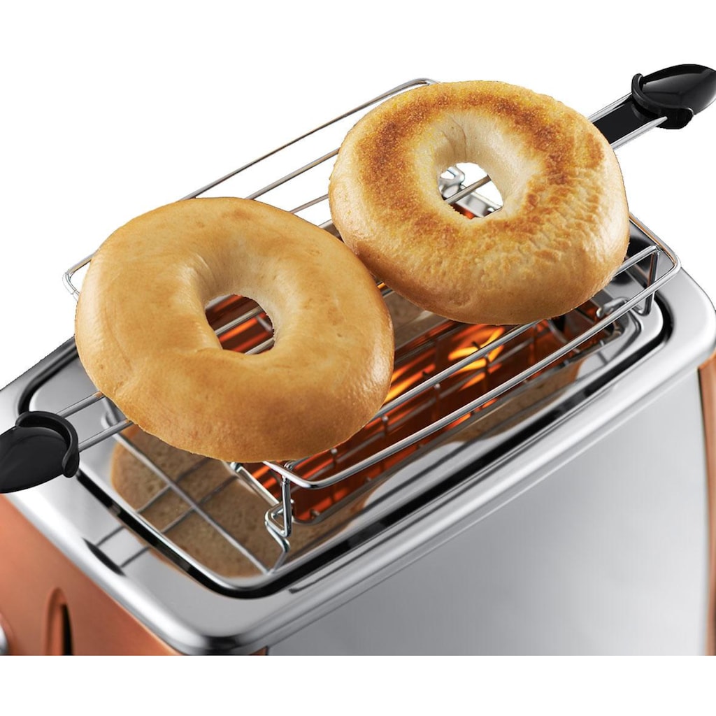 RUSSELL HOBBS Toaster »Luna Copper Accents 24290-56«, 2 lange Schlitze, für 2 Scheiben, 1550 W