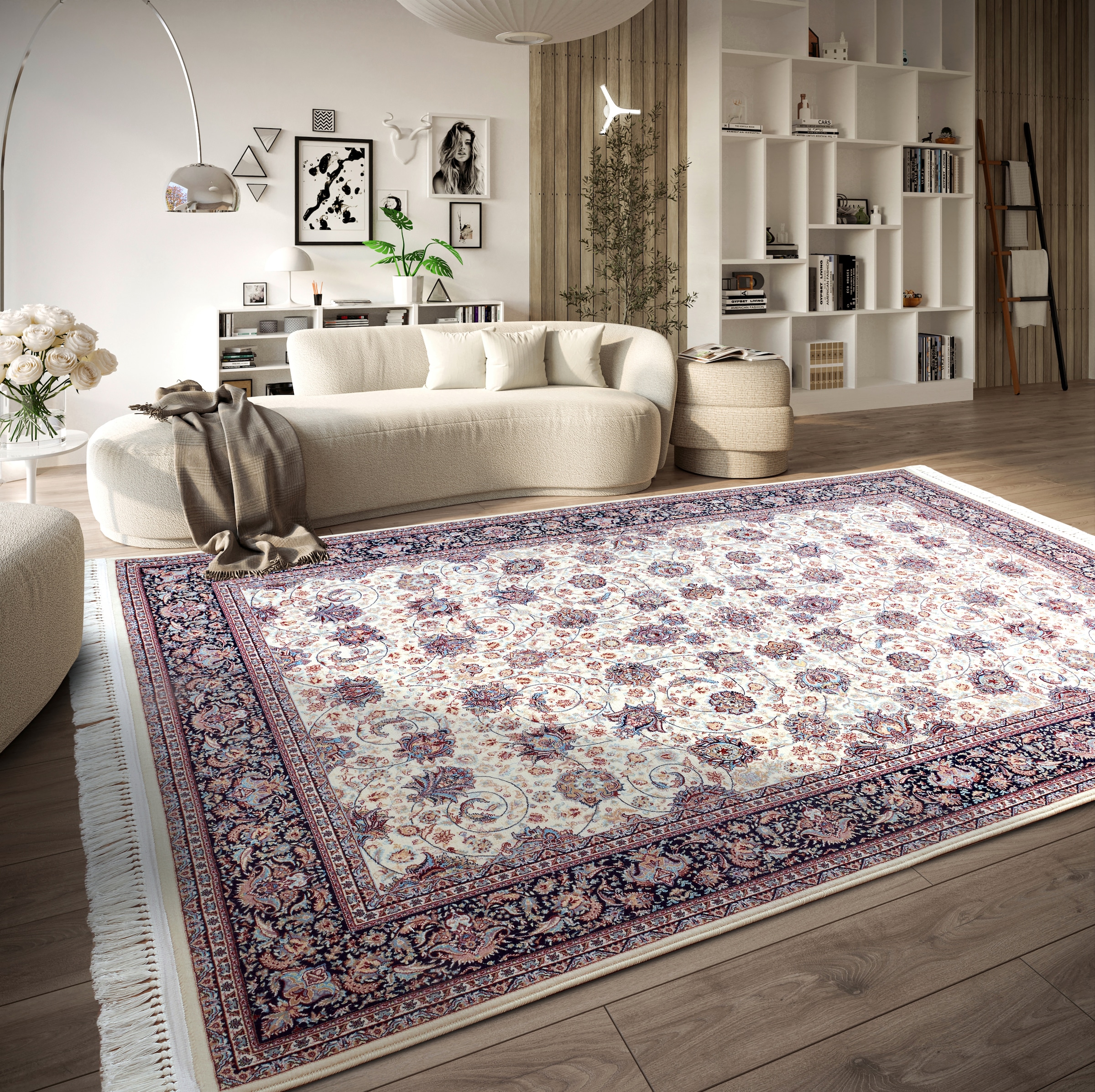 Villeroy & Boch Teppich »Alfred«, rechteckig, 7 mm Höhe, Orientalisch, Fransen, Wohnzimmer, Schlafzimmer, Klassisch, Kurzflor