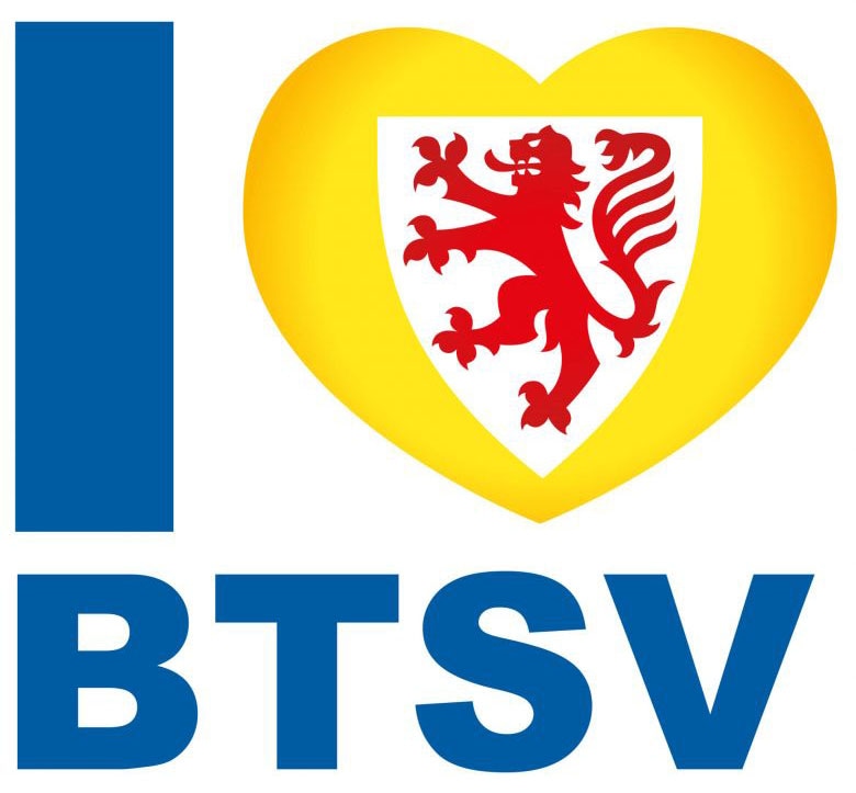 Wandtattoo »Eintracht Braunschweig I love BTSV«, (1 St.), selbstklebend, entfernbar