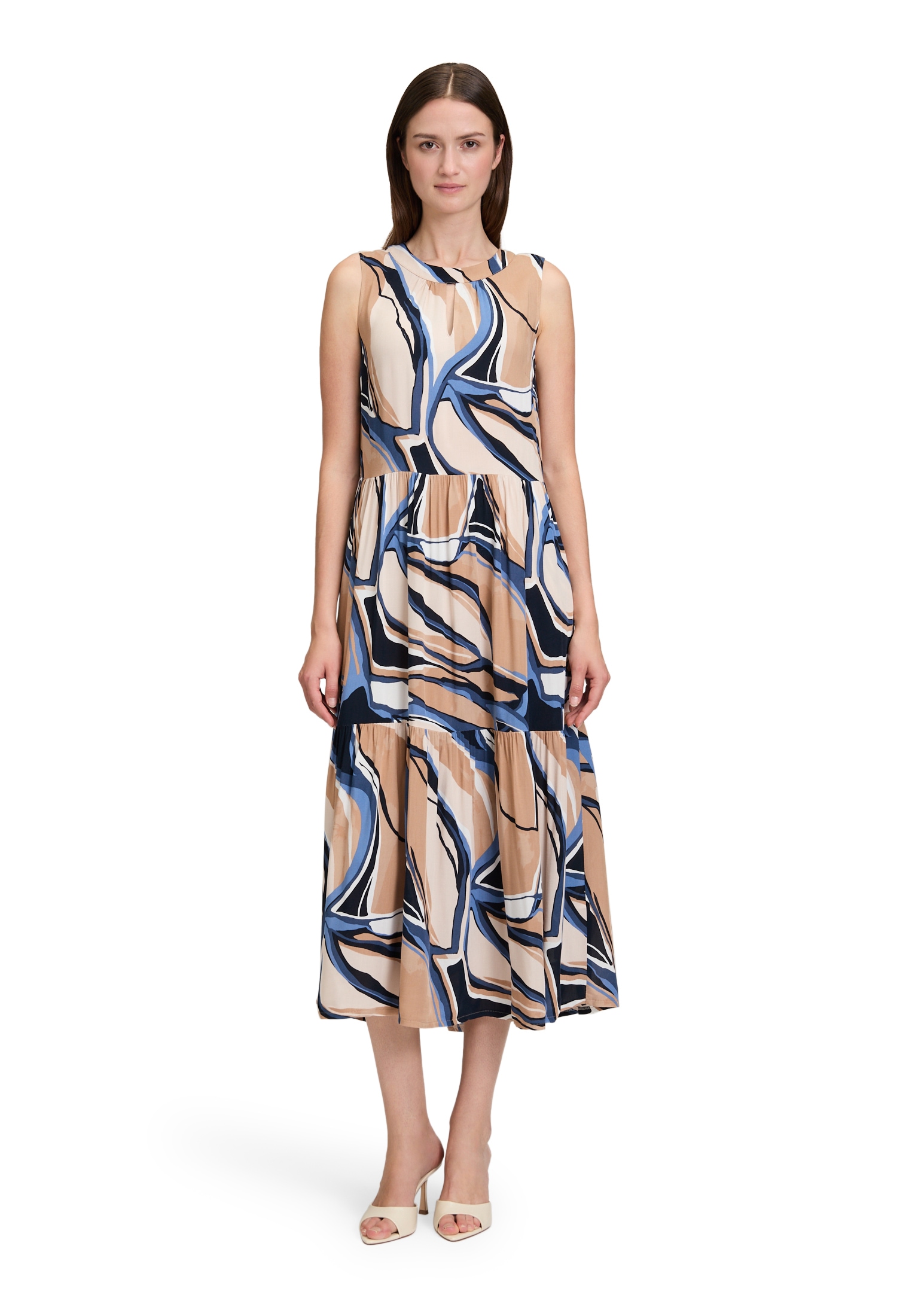 Betty&Co Sommerkleid "Betty & Co Sommerkleid mit Stufenrock" günstig online kaufen