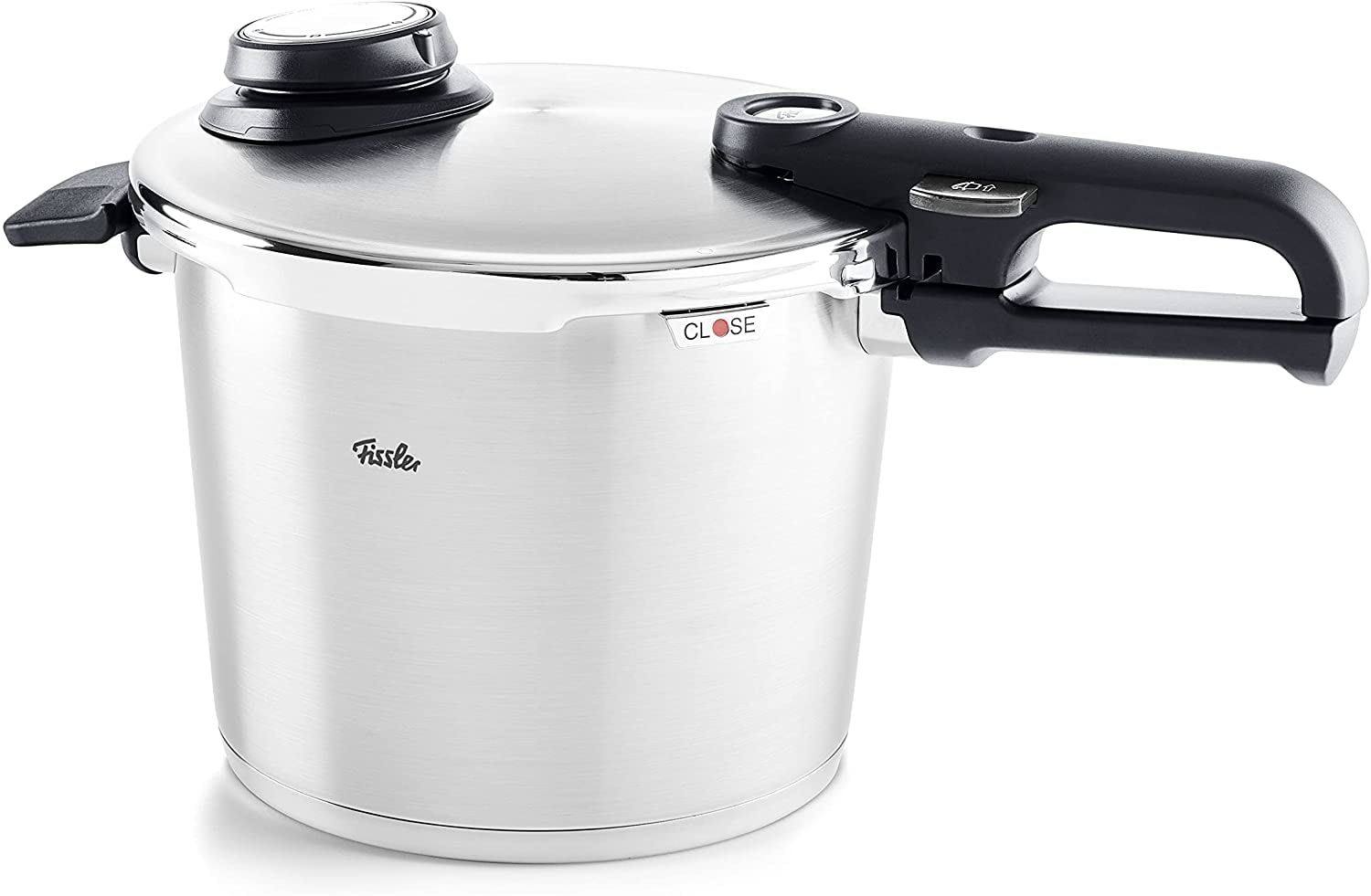 Fissler Schnellkochtopf "Vitavit premium Edelstahl Schnellkochtopf 6 L, Ø 22 cm", Edelstahl 18/10, (3 tlg.), Verriegelun