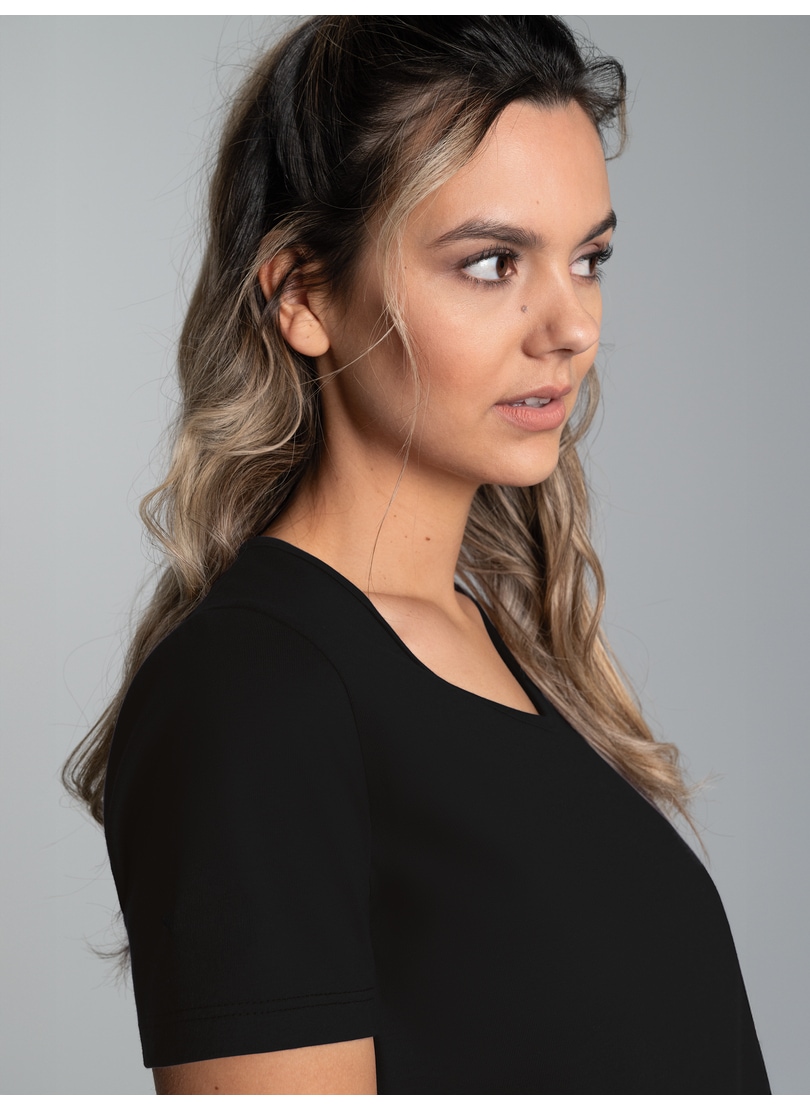 Trigema T-Shirt "TRIGEMA Damen T Shirt aus Biobaumwolle" 1 günstig online kaufen