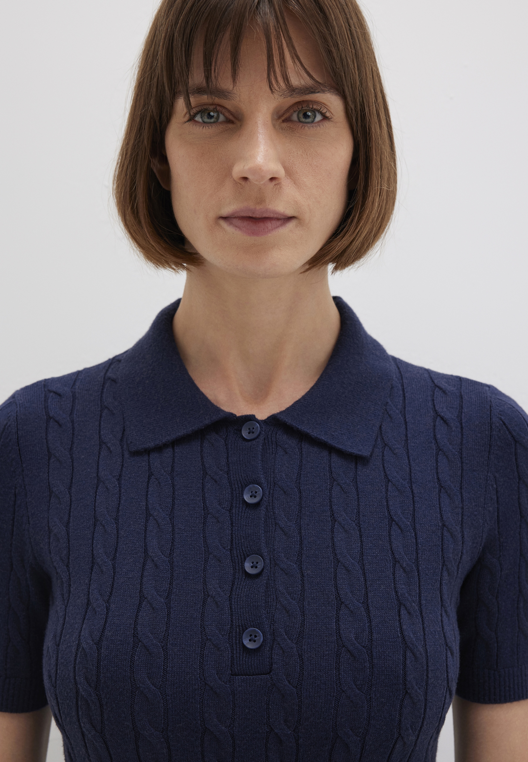 Mavi Polokragenpullover »POLO COLLAR SWEATER« Pullover Kurzarm