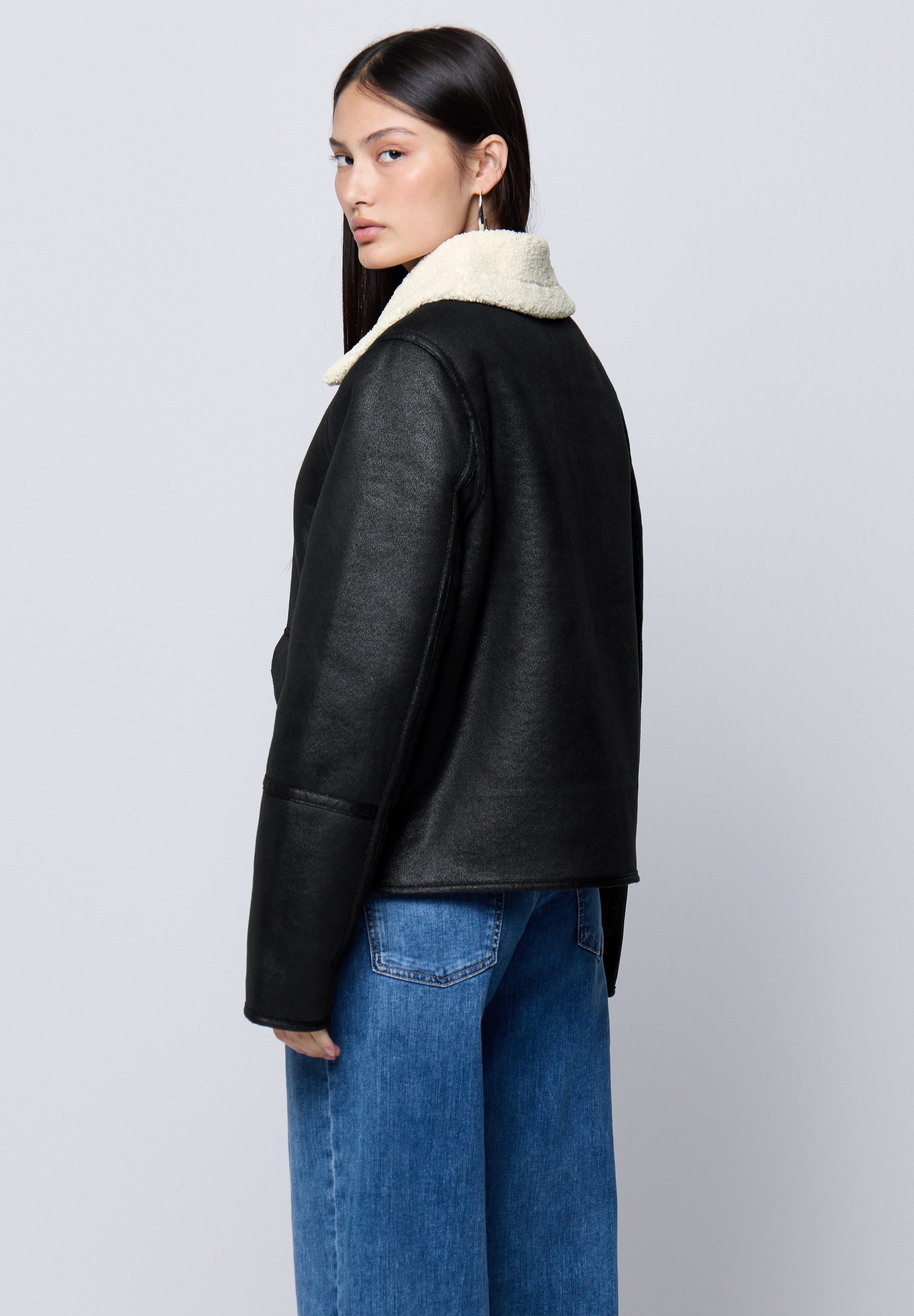 STREET ONE STUDIO Lederimitatjacke, ohne Kapuze, aus Lederimitat günstig online kaufen