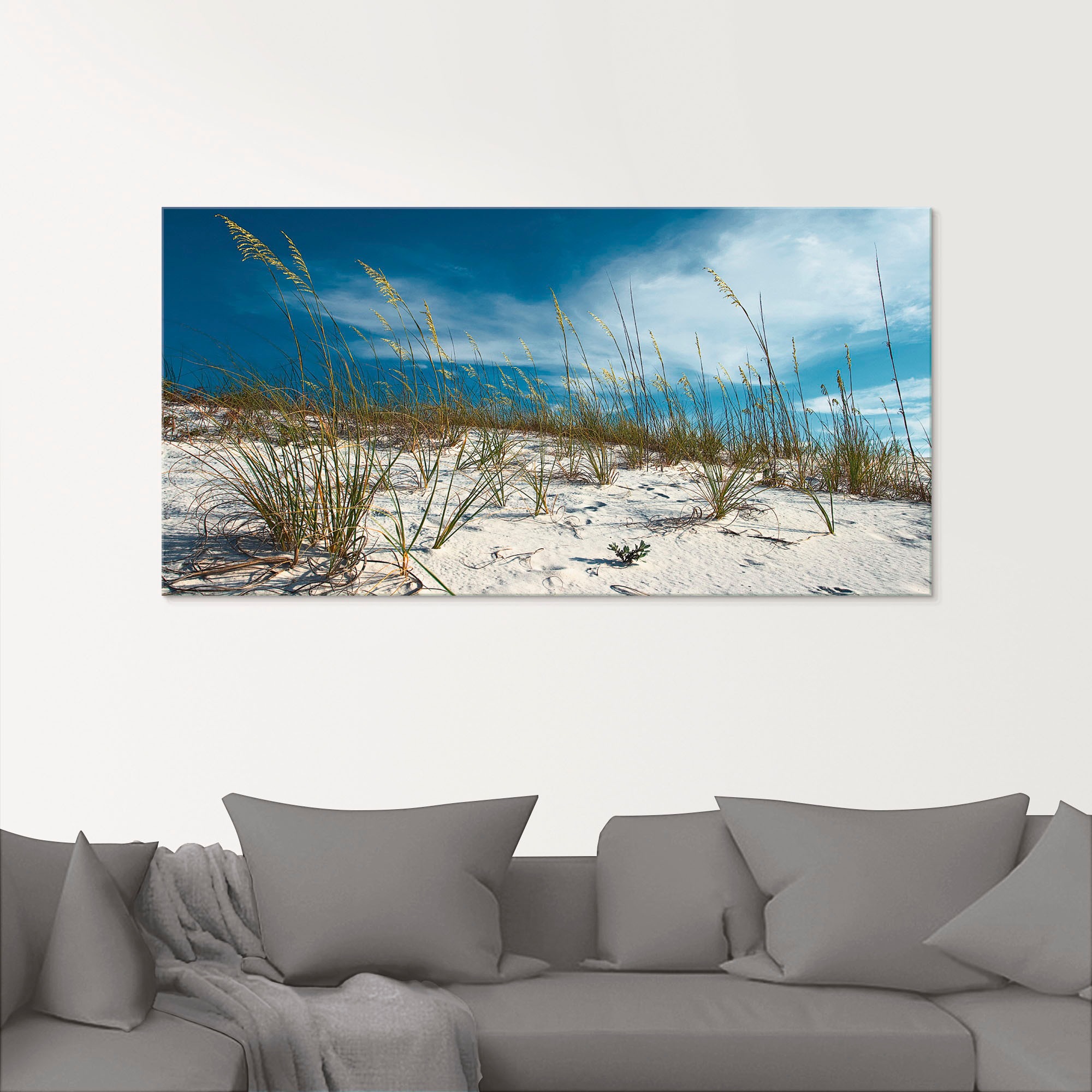 Artland Glasbild »Sanddüne und Gräser«, Strand, (1 St.), in verschiedenen Größen