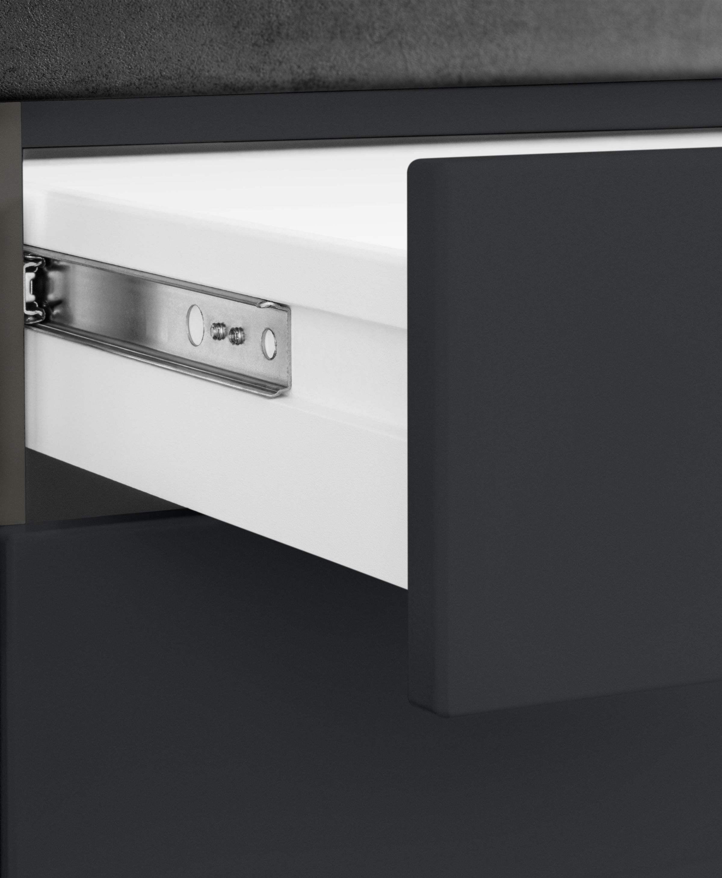 KOCHSTATION Küchenzeile »KS-Luhe« 330 cm breit, wahlweise mit oder ohne E-Geräten, gefräste MDF-Fronten