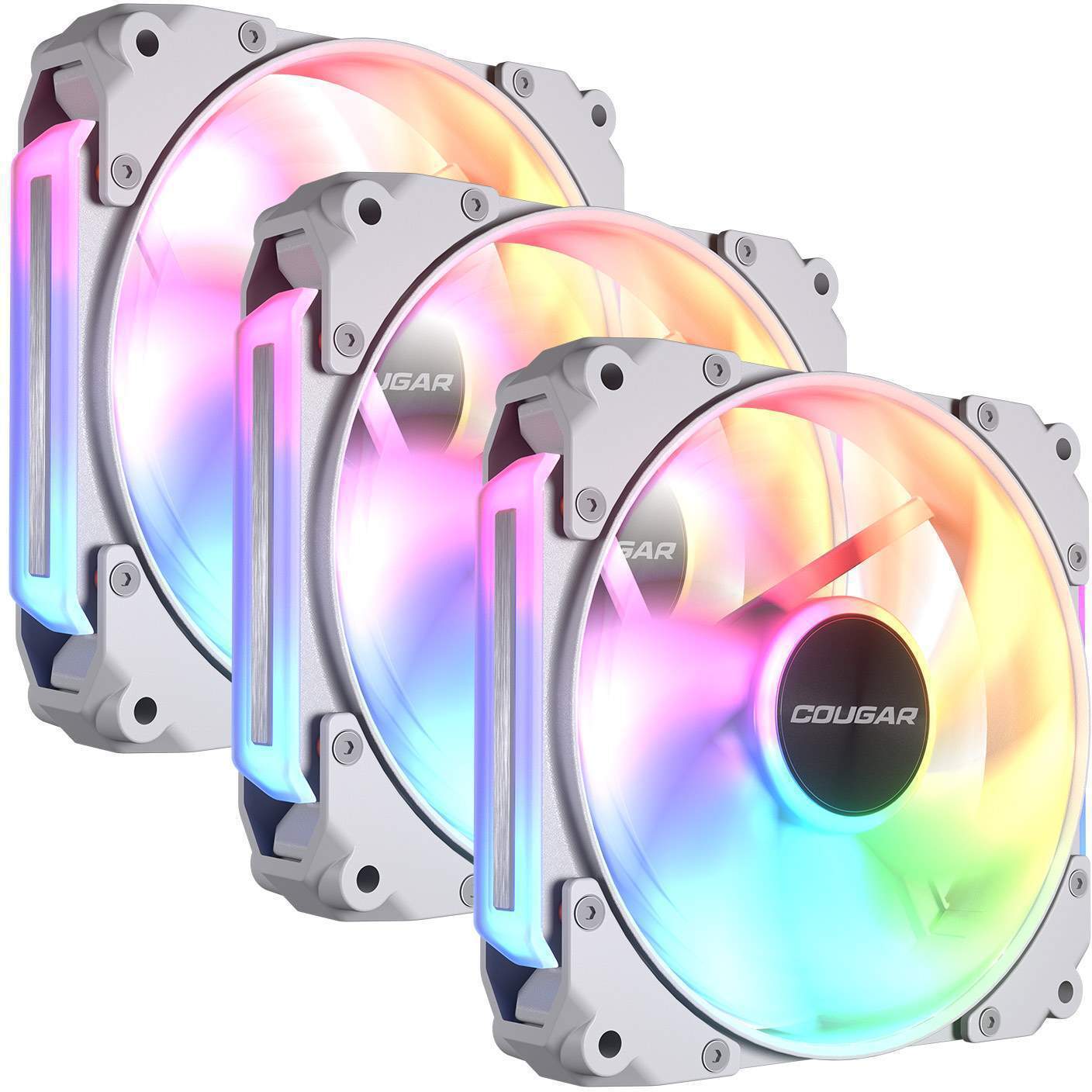 COUGAR Gehäuselüfter "Apolar 120 ARGB, Weiß (3er Pack)", weiß, Computer-Kühler
