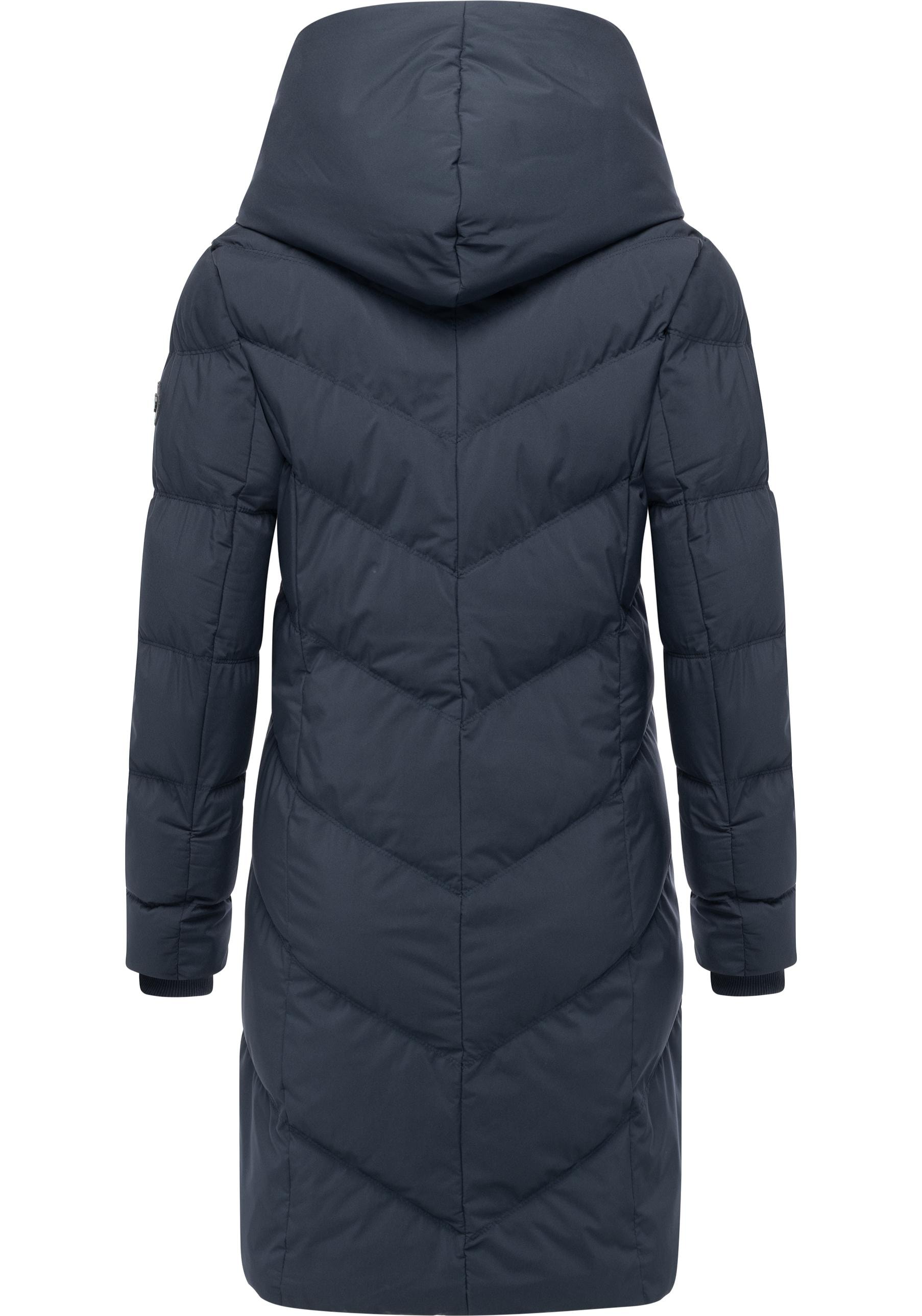 Ragwear Steppmantel »Natalka Soft YOUMODO«, Warmer Wintermantel mit hohem Kragen und Kapuze