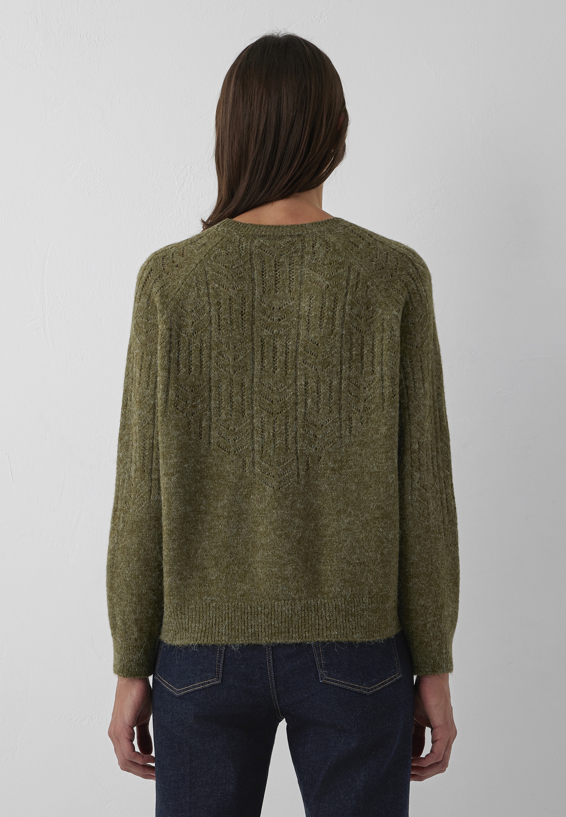 Mavi Rundhalspullover »CREW NECK SWEATER« Pullover Strukturiert