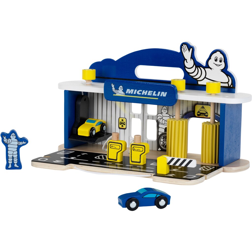 Klein Spiel-Gebäude »Holzspielzeug, Michelin Service Station, Holz«