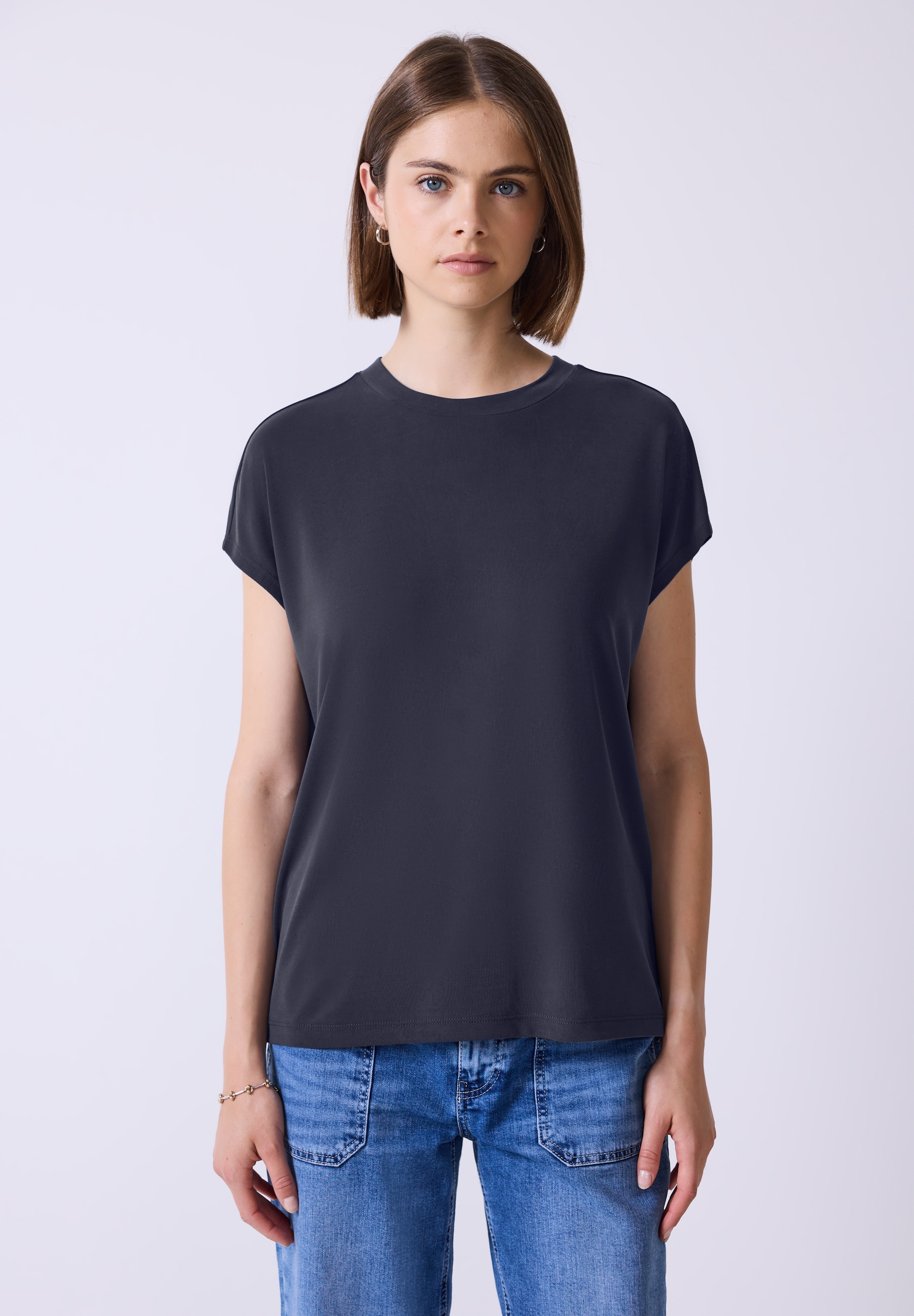 STREET ONE STUDIO T-Shirt, mit Rundhalsausschnitt günstig online kaufen