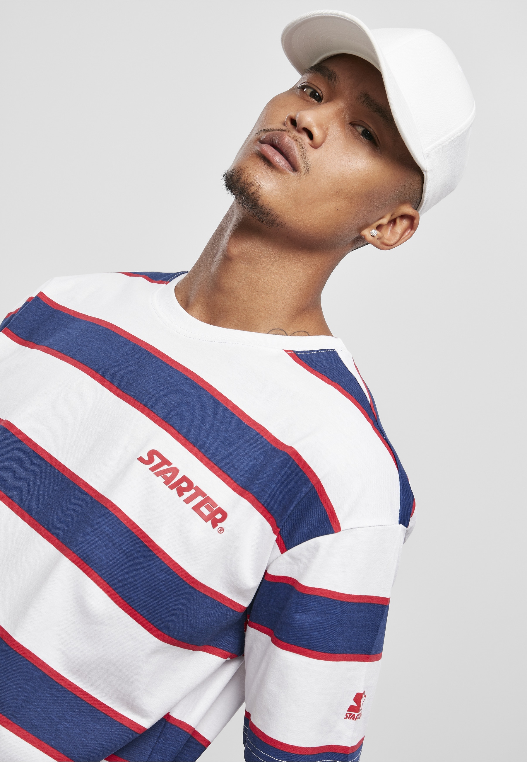 Starter Black Label T-Shirt »Starter Black Label Herren Starter Logo Striped Tee« 1 Stk.