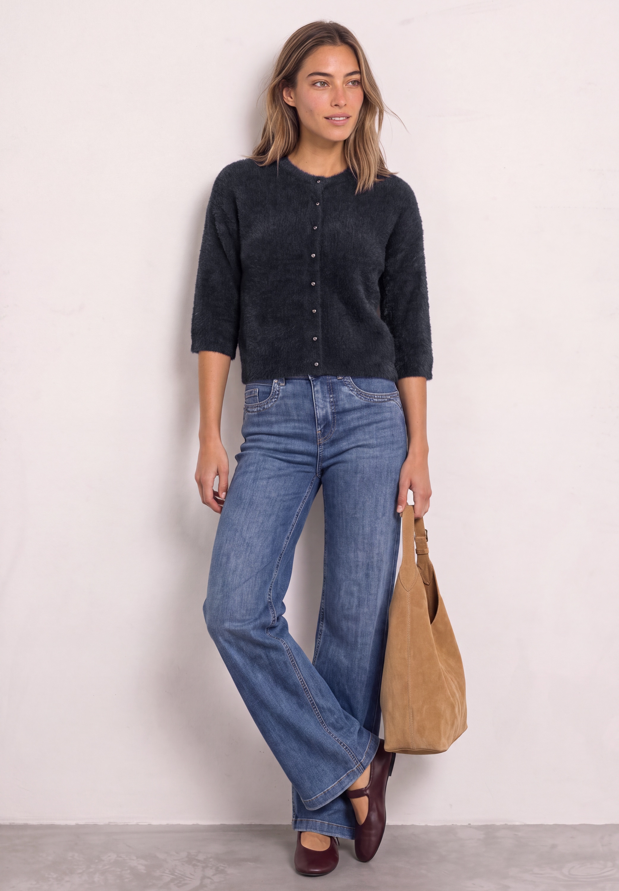 STREET ONE Cardigan mit Rundhalsausschnitt
