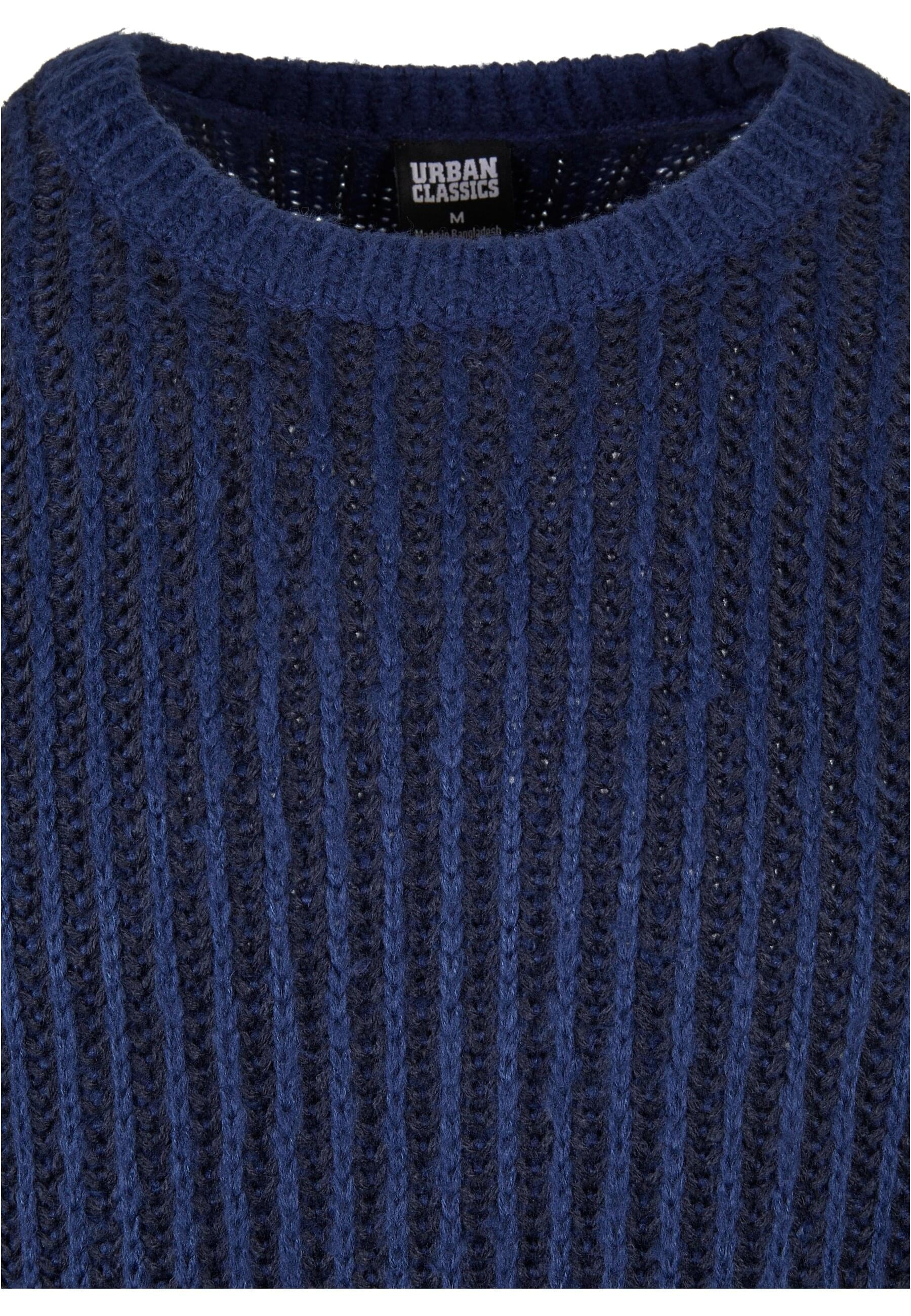 URBAN CLASSICS Rundhalspullover »Urban Classics Herren Oversized Two Tone Sweater«, (1 tlg.)
