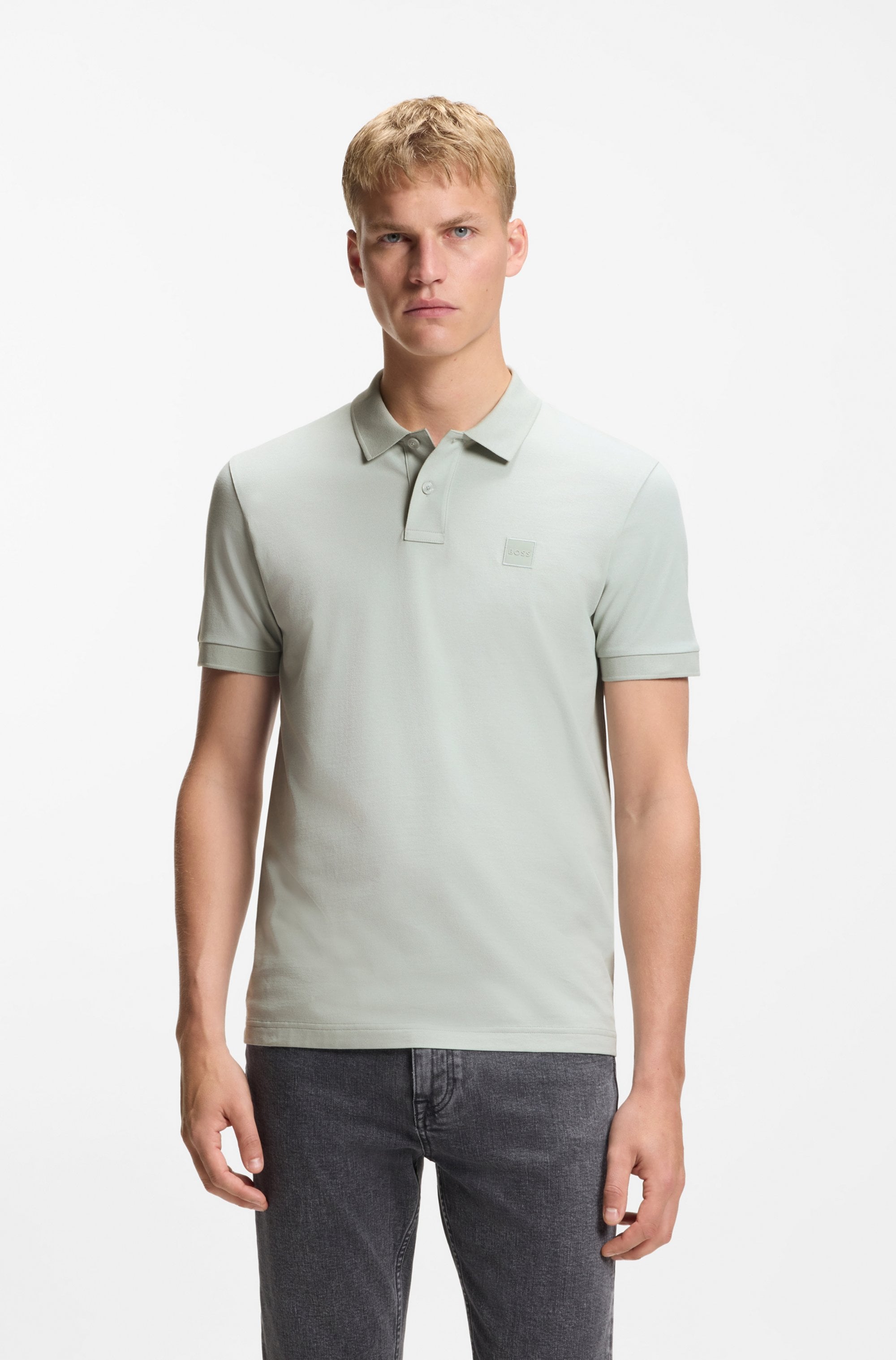 BOSS ORANGE Poloshirt "Passenger Regular Fit" Classic Stretch Pique Polo, pflegeleicht, Baumwolle mit Elasthan