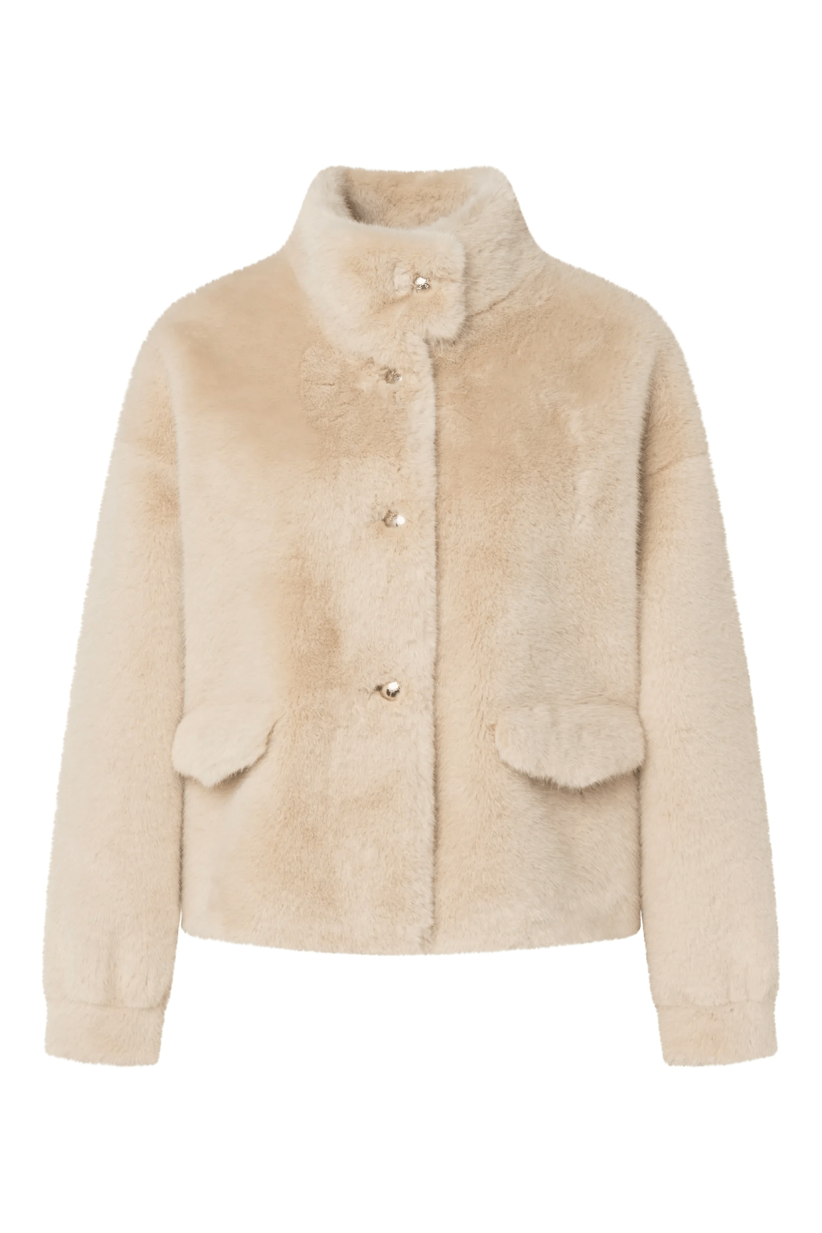JOOP! Fellimitatjacke »Olaya« ohne Kapuze Regular fit mit Stehkragen