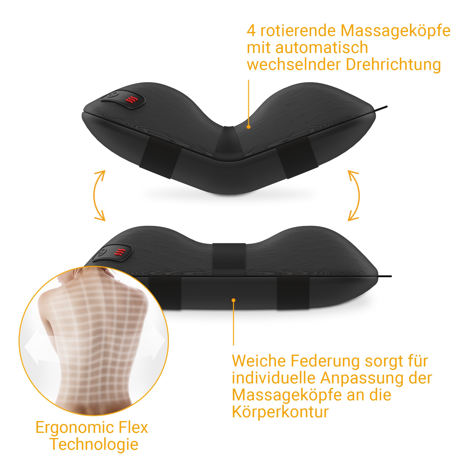 Medisana Massagekissen »CL 300« Shiatsu-Massage für Schulter, Rücken, Beine und Nacken, Wärmefunktion
