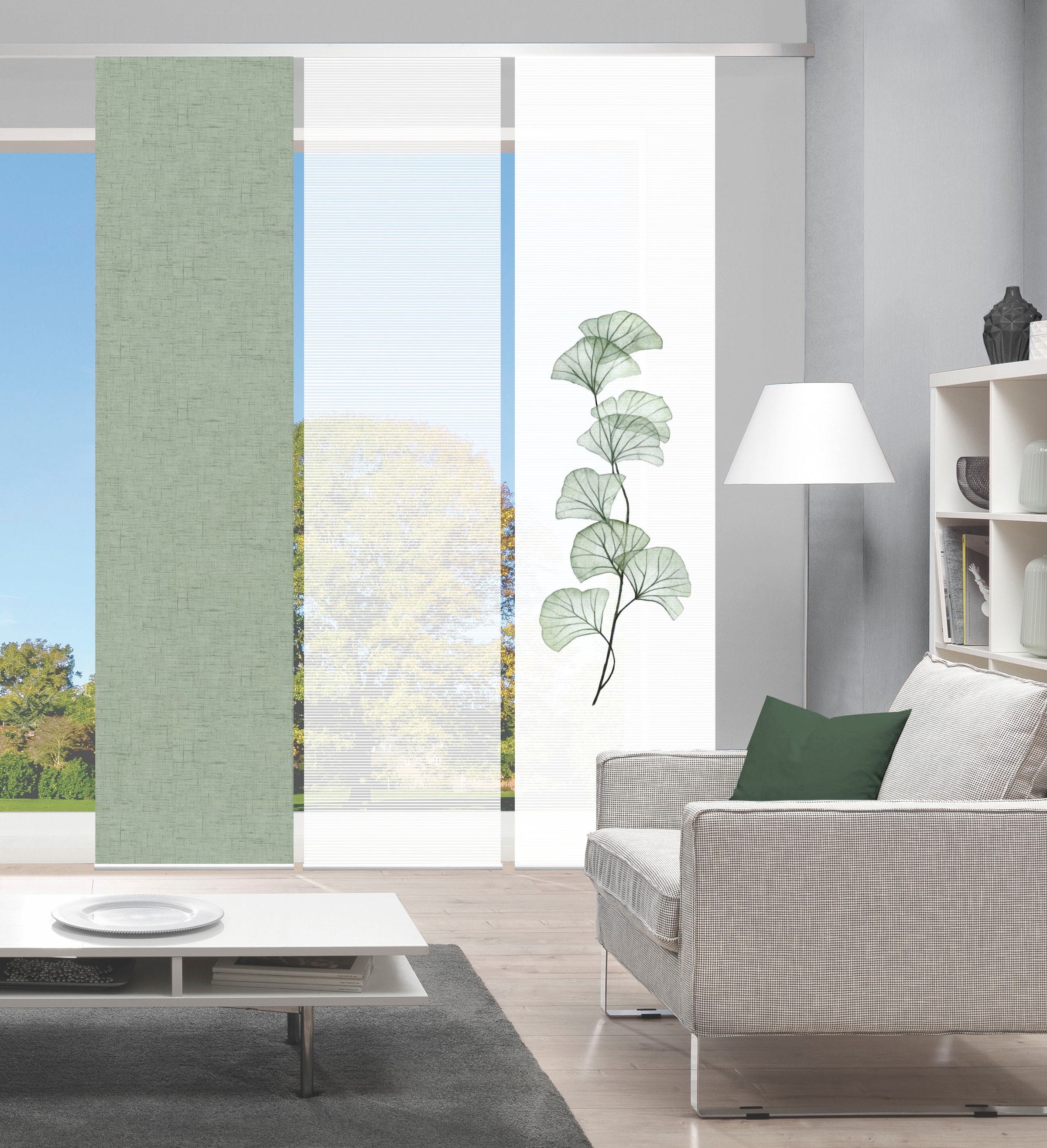 Vision S Schiebegardine "BERTO 3er SET" Paneelwagen 3 Stk. tlg. Schiebevorh günstig online kaufen