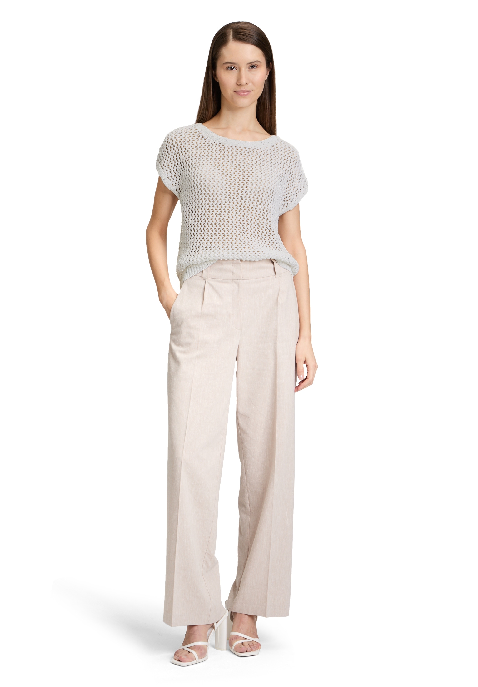 Betty&Co Stricktop »Betty & Co Strickpullover mit Effektgarn«, Glitzer
