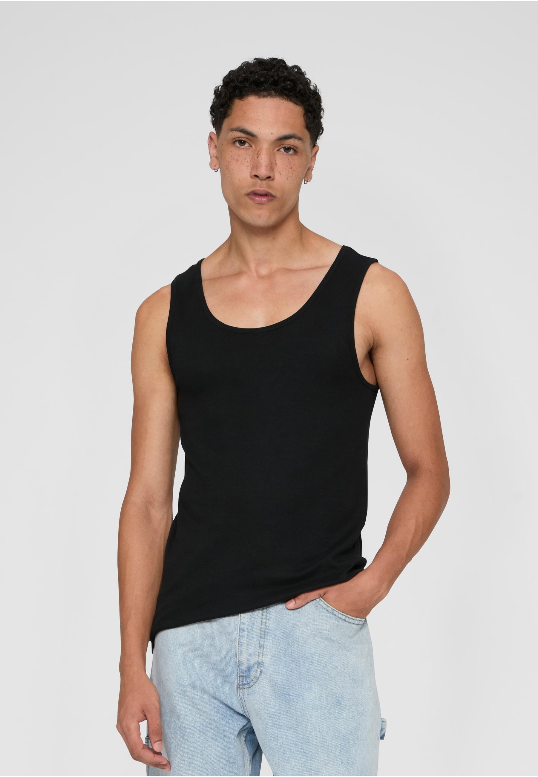 URBAN CLASSICS Shirttop »Urban Classics Herren 2-Pack Seamless Tanktop«, (1 tlg.)