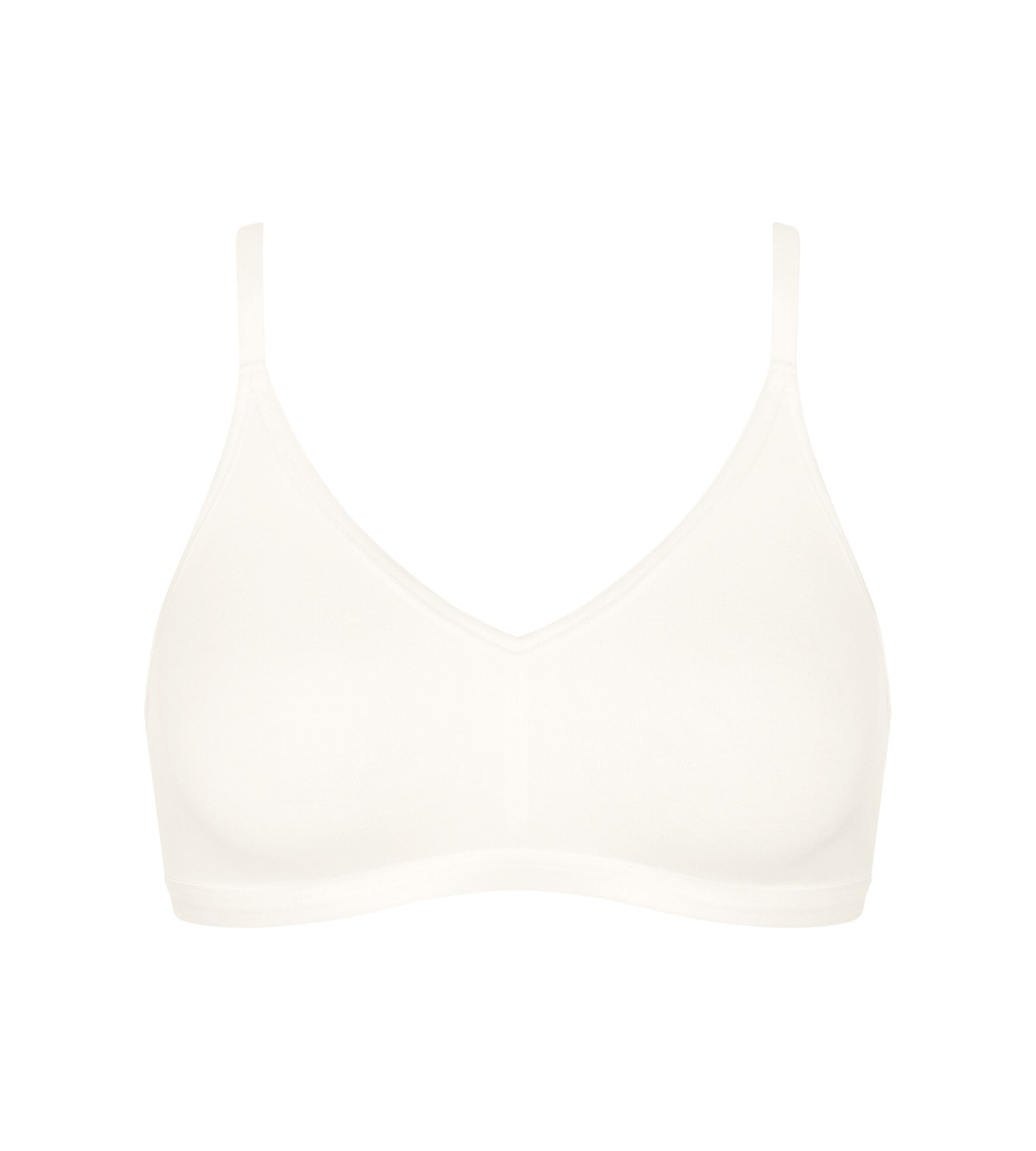sloggi Soft-BH »GO Daily Cotton«, Glanz-Effekt Details, tiefer V-Ausschnitt, ohne Bügel