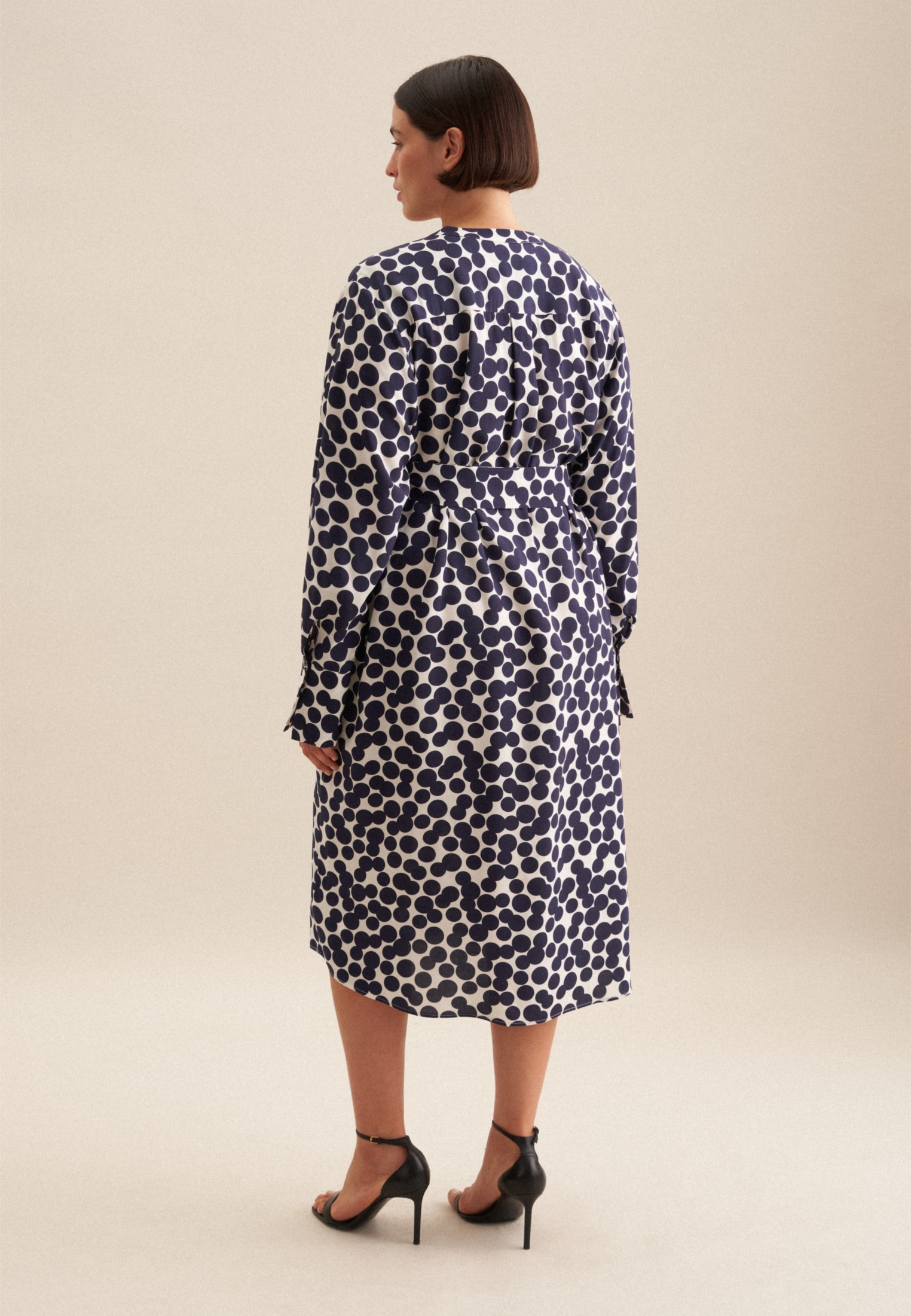 seidensticker Sommerkleid "Schwarze Rose" 1/1 Kragen Punkte günstig online kaufen