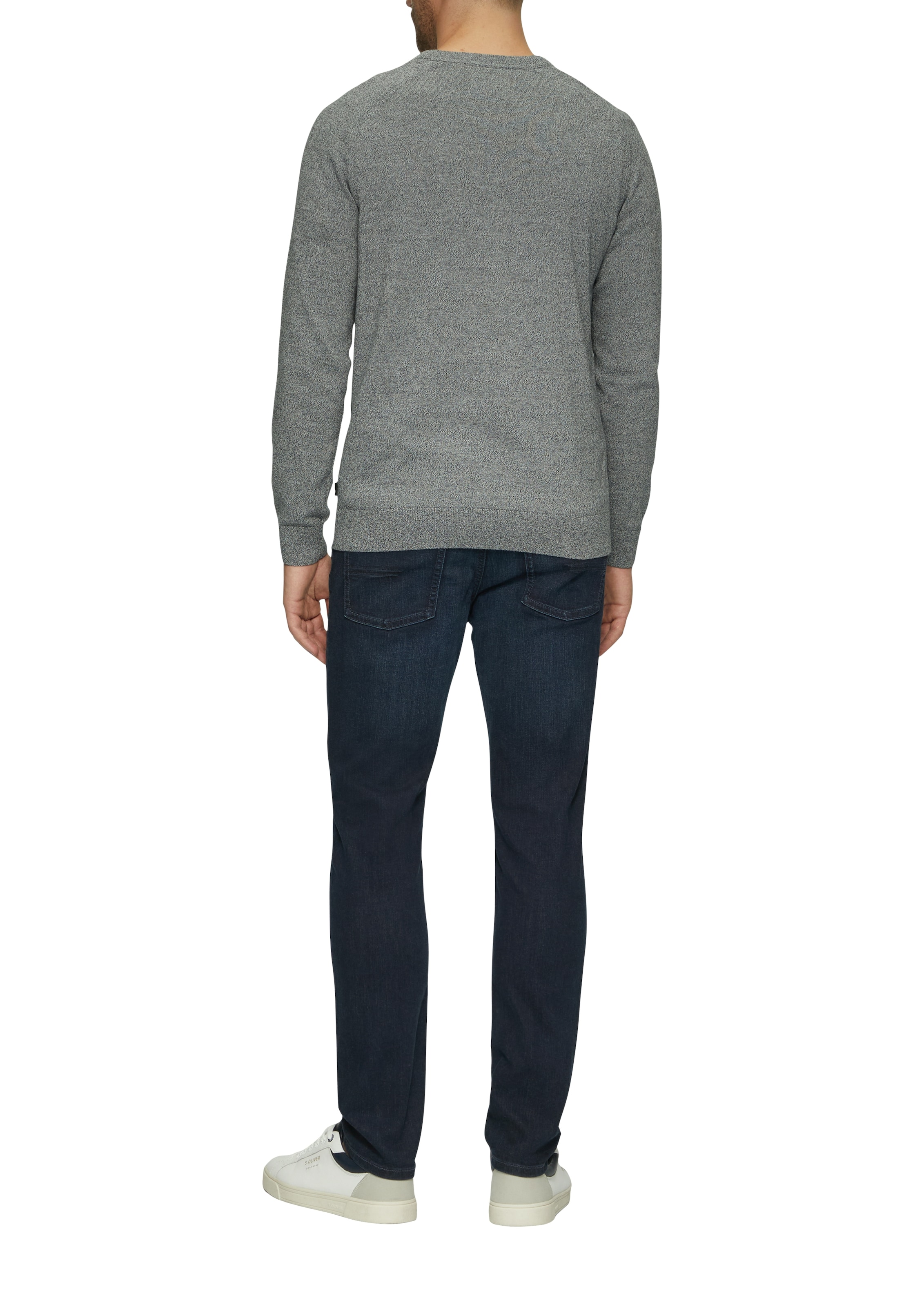 s.Oliver Strickpullover, mit Rundhals und in melierter Optik