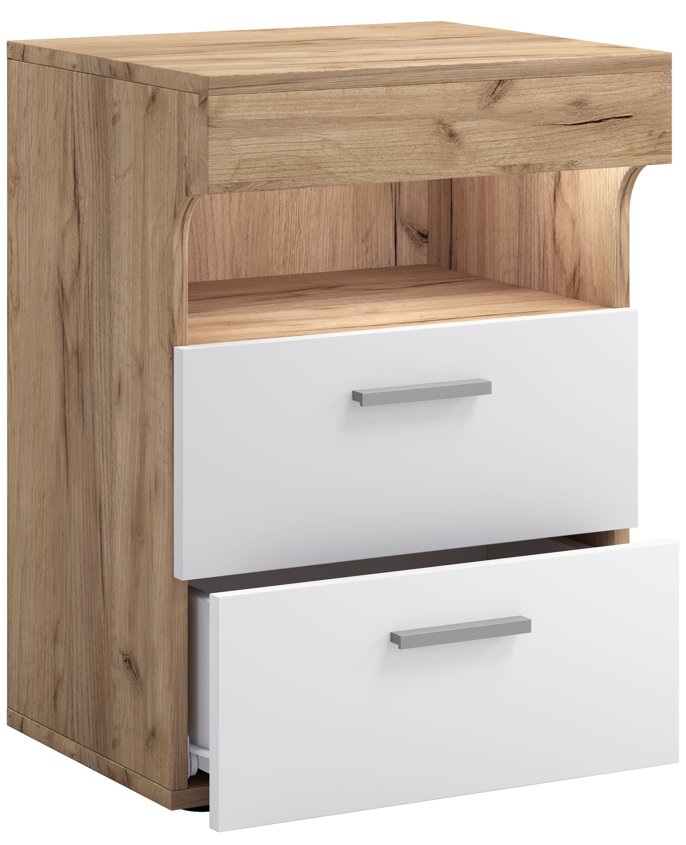 VCM Nachttisch »Holz Nachttisch Nachtschrank Schublade Slepal L«