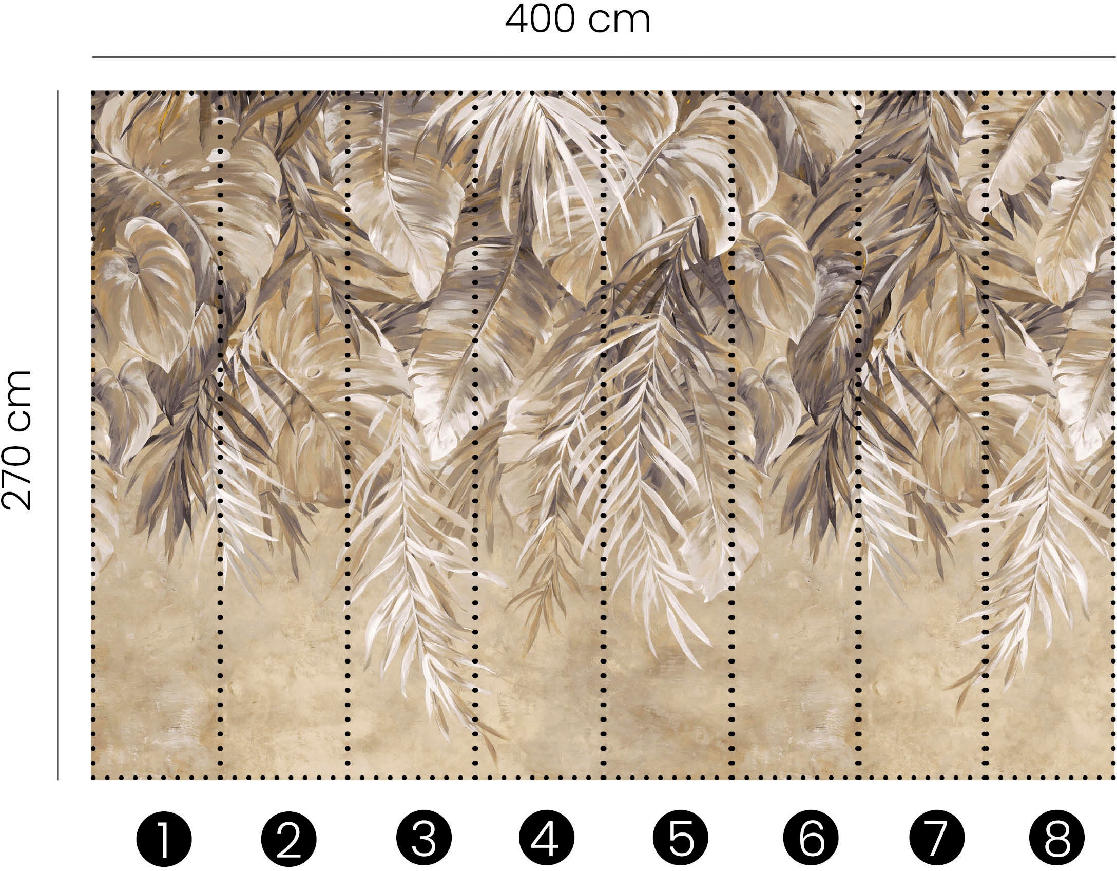 Fashion for walls Fototapete »Glamorama«, floral, Phthalate frei