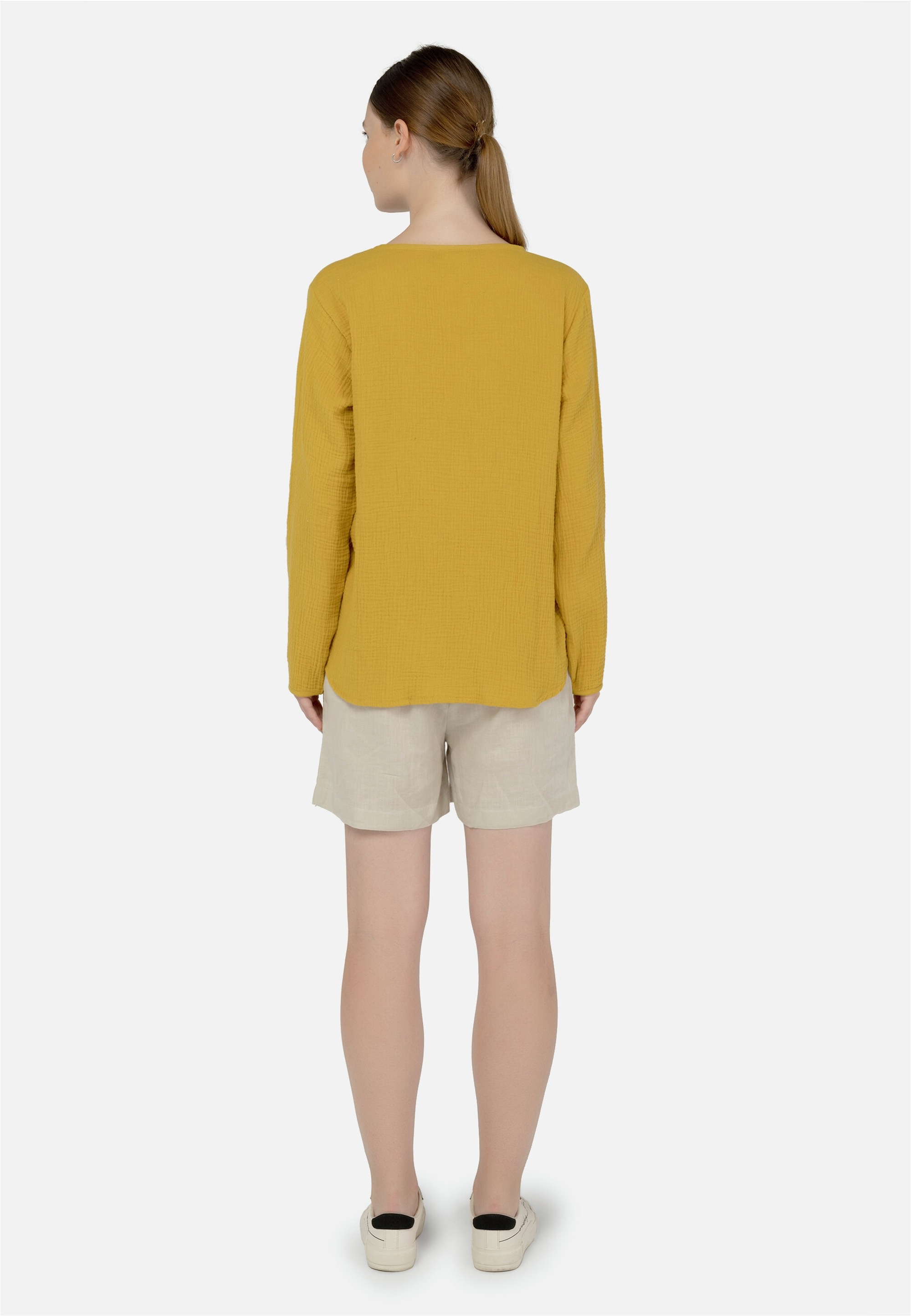 freshlions Klassische Bluse »Bailey«, mit stylischem V-Ausschnitt