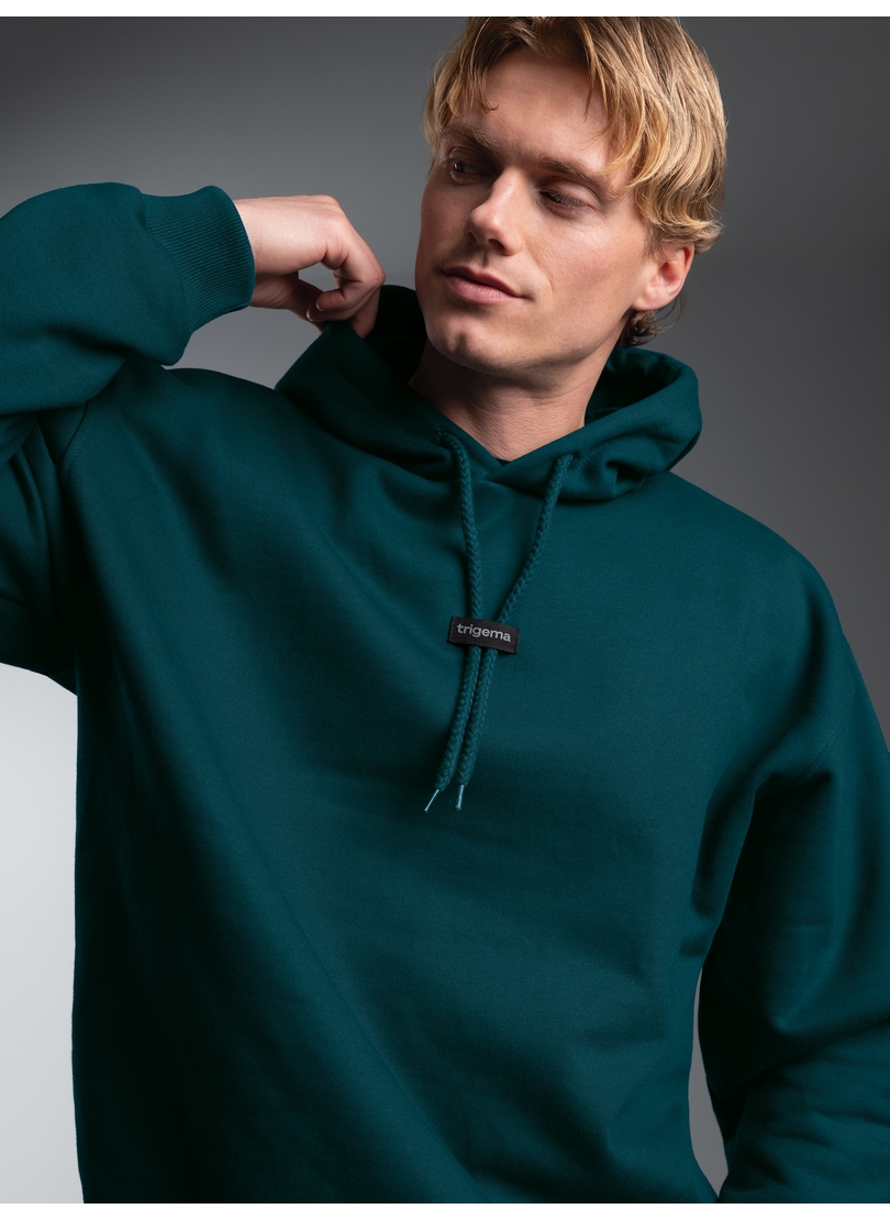 Trigema "TRIGEMA Hoodie mit modischem Logo-Weblabel"