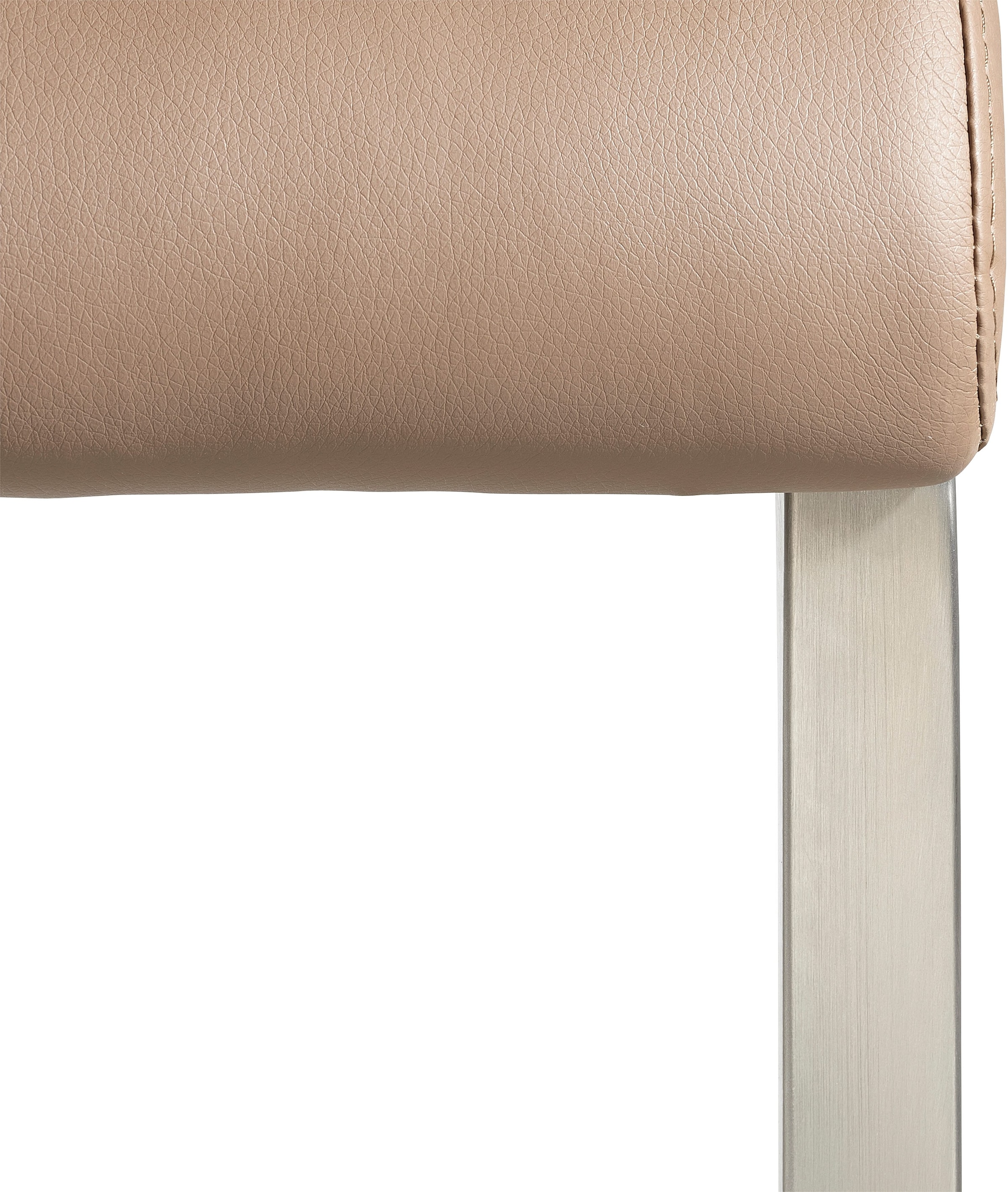 MCA furniture Freischwinger »Arco«, (Set), 2 St., Leder, Stuhl mit Echtlederbezug, belastbar bis 130 Kg