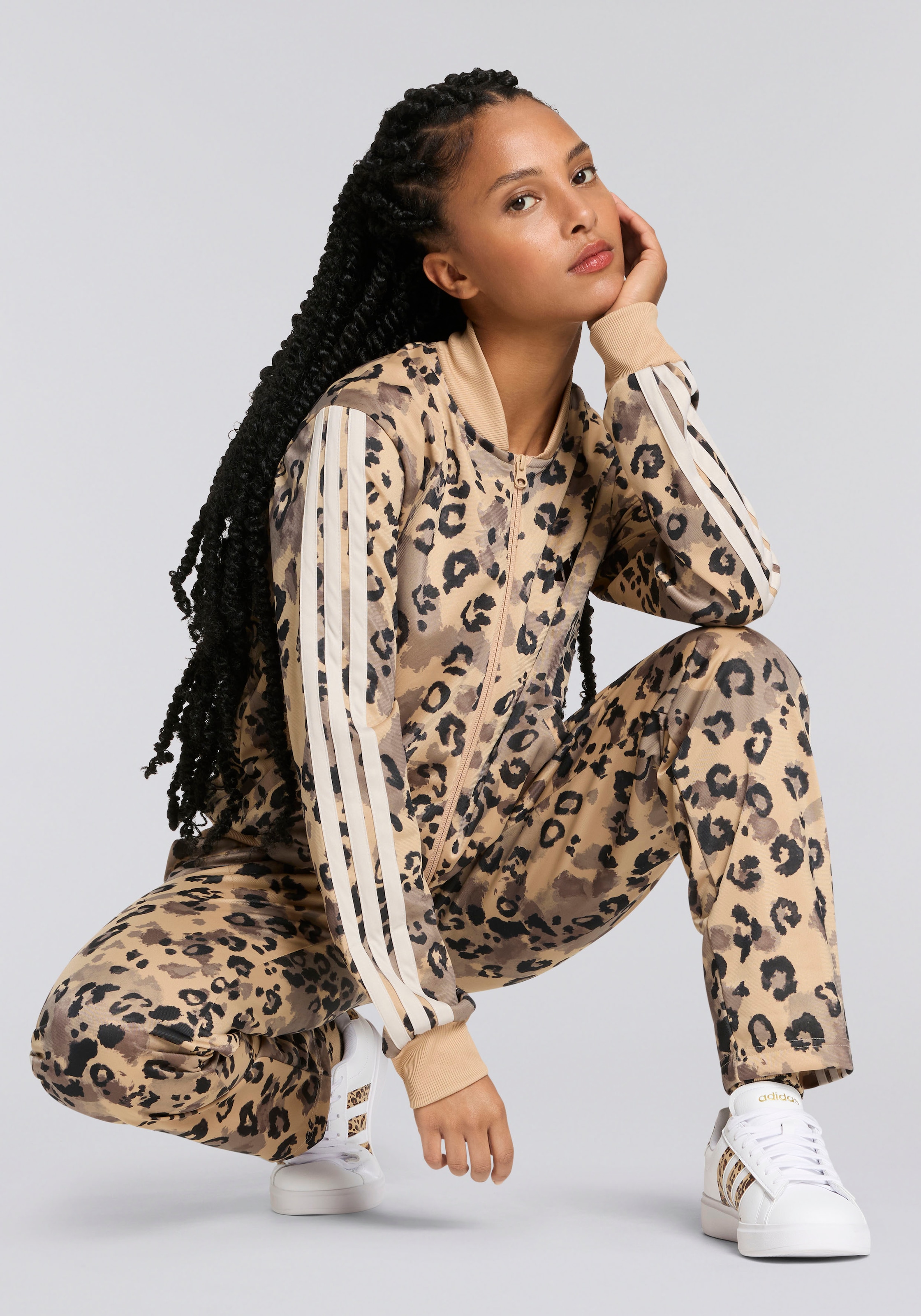 adidas Sportswear Trainingsanzug »W 3S TR AOP TS«, (2 tlg.)