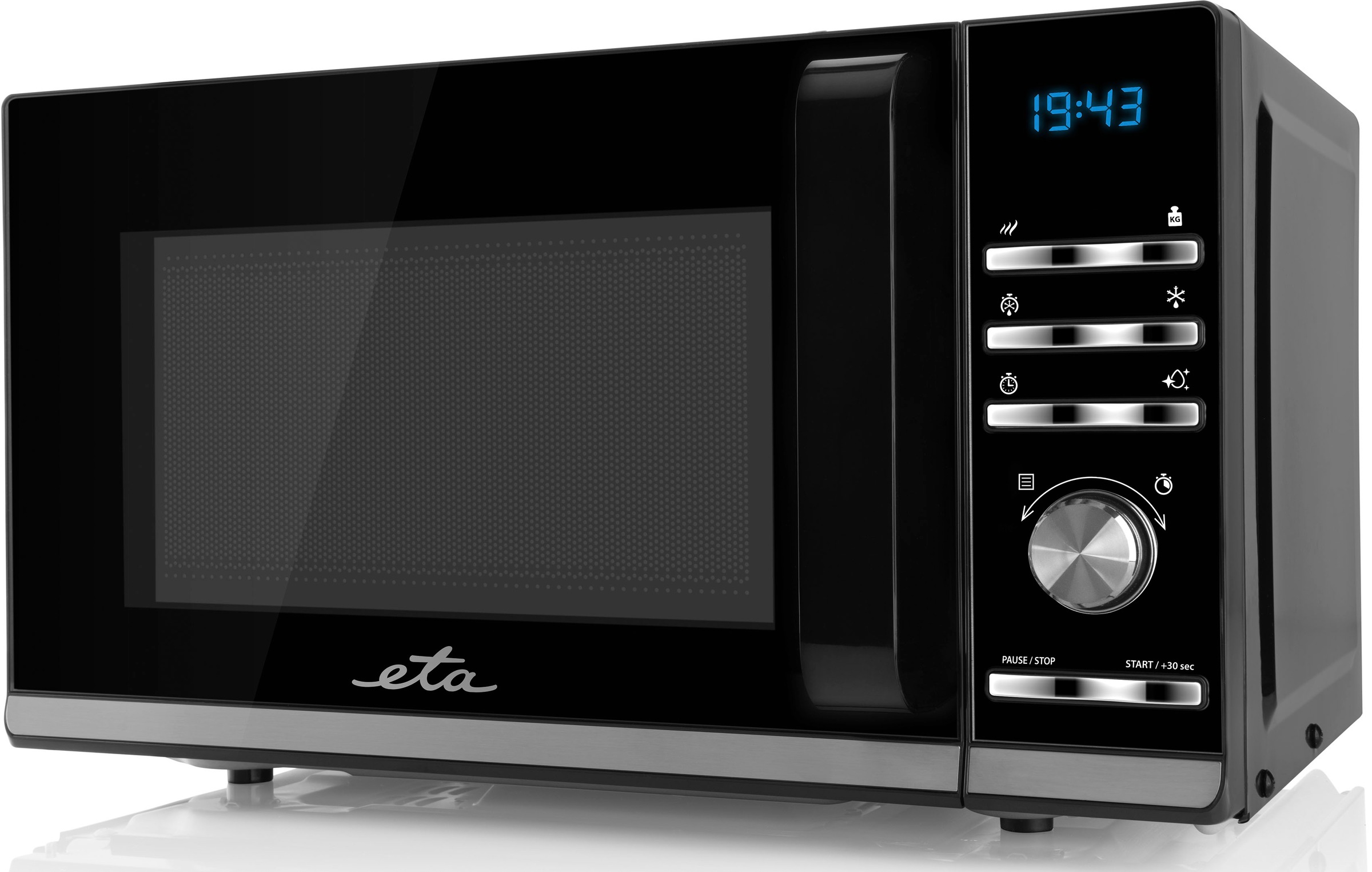 eta Mikrowelle "Galeto ETA121090010" Mikrowelle 1200 W schwarz mit 3 Auftau günstig online kaufen