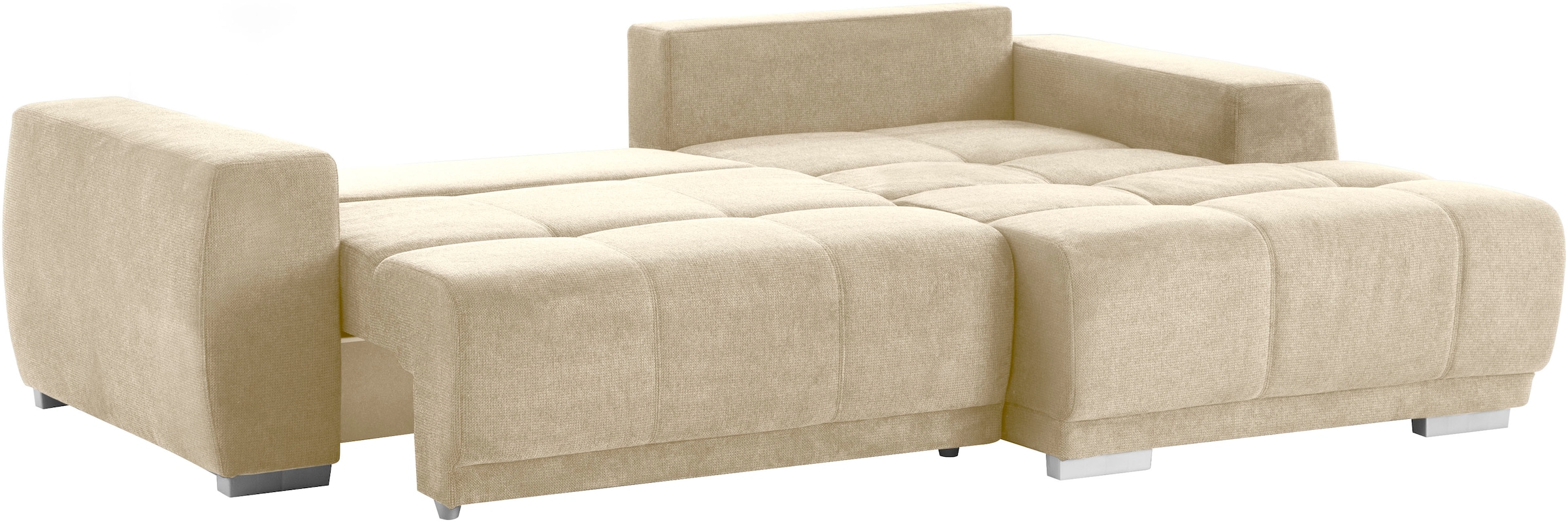 INOSIGN Ecksofa »Bolero L-Form«, wahlweise mit Bettfunktion & Bettkasten