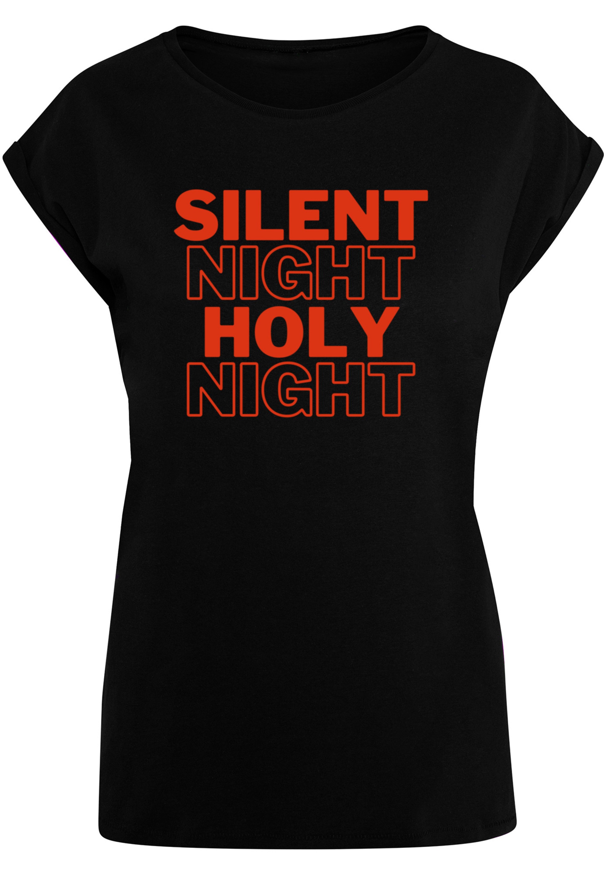 F4NT4STIC T-Shirt »Silent Night Holy Night Weihnachten«, Print