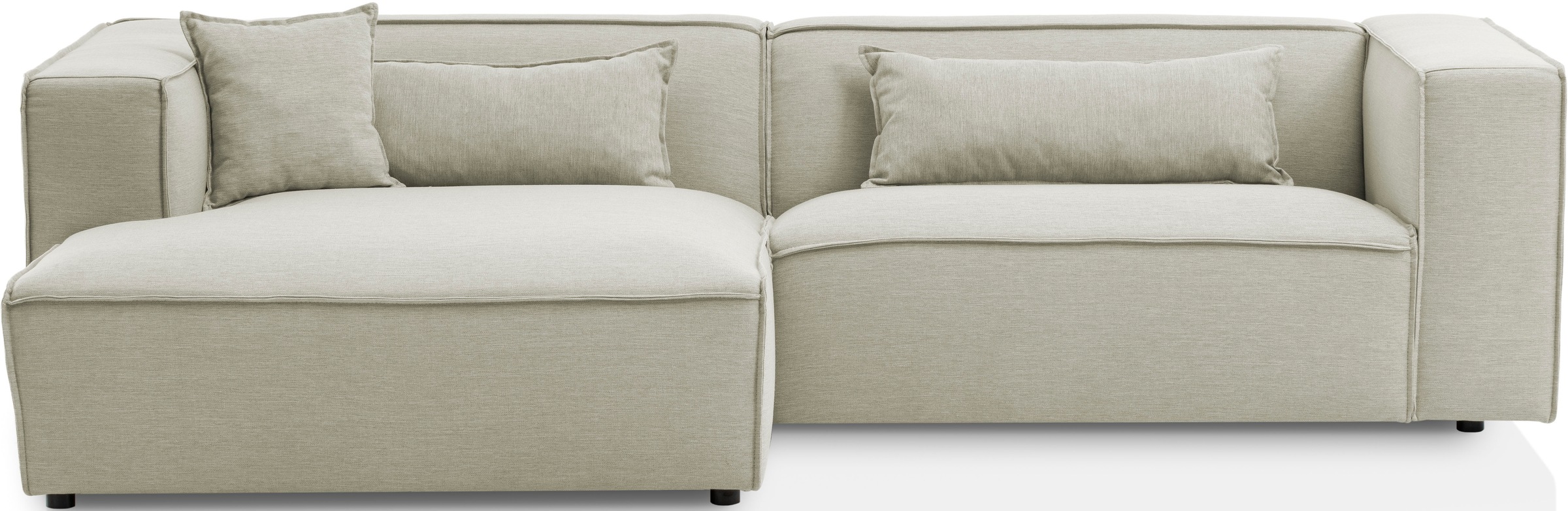 LeGer Home by Lena Gercke Ecksofa "PIARA mit Kedernaht, Cord, Leinenoptik o günstig online kaufen