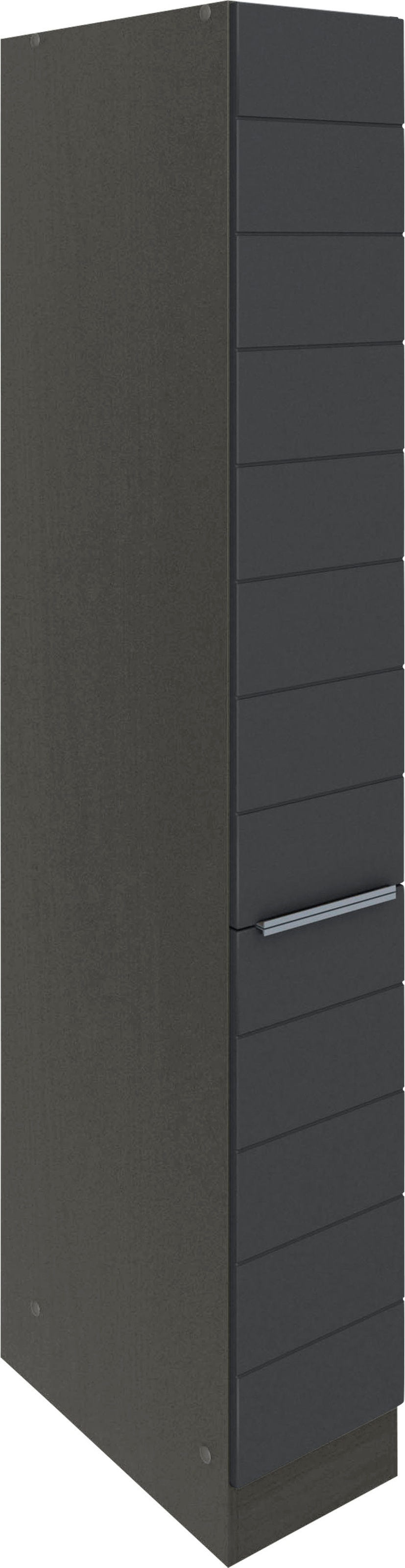 KOCHSTATION Apothekerschrank »KS-Luhe«, 30 cm breit, hochwertige MDF-Fronten mit waagerechter Lisene
