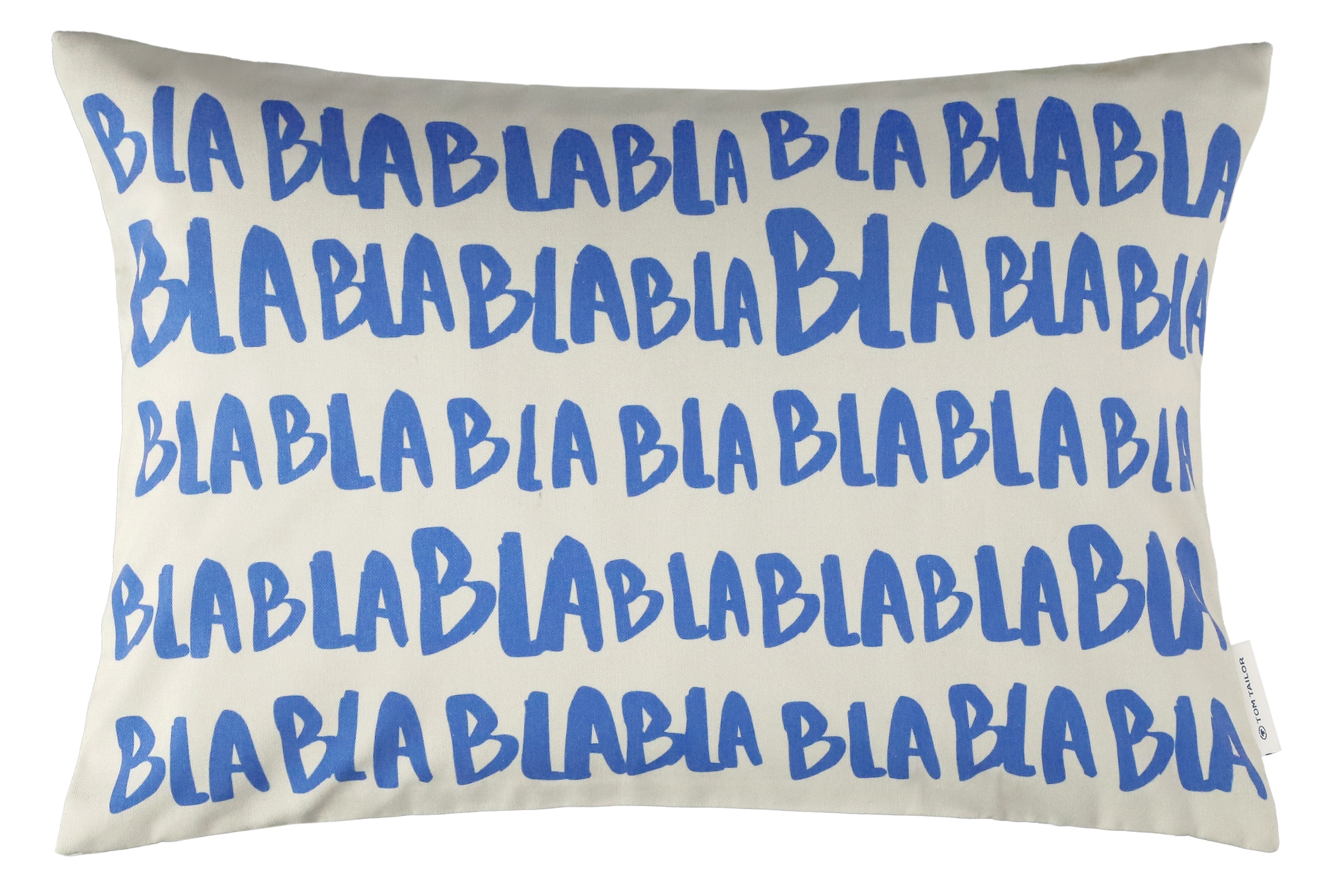 TOM TAILOR HOME Kissenbezug "Blabla" mit lustigem Schriftzug