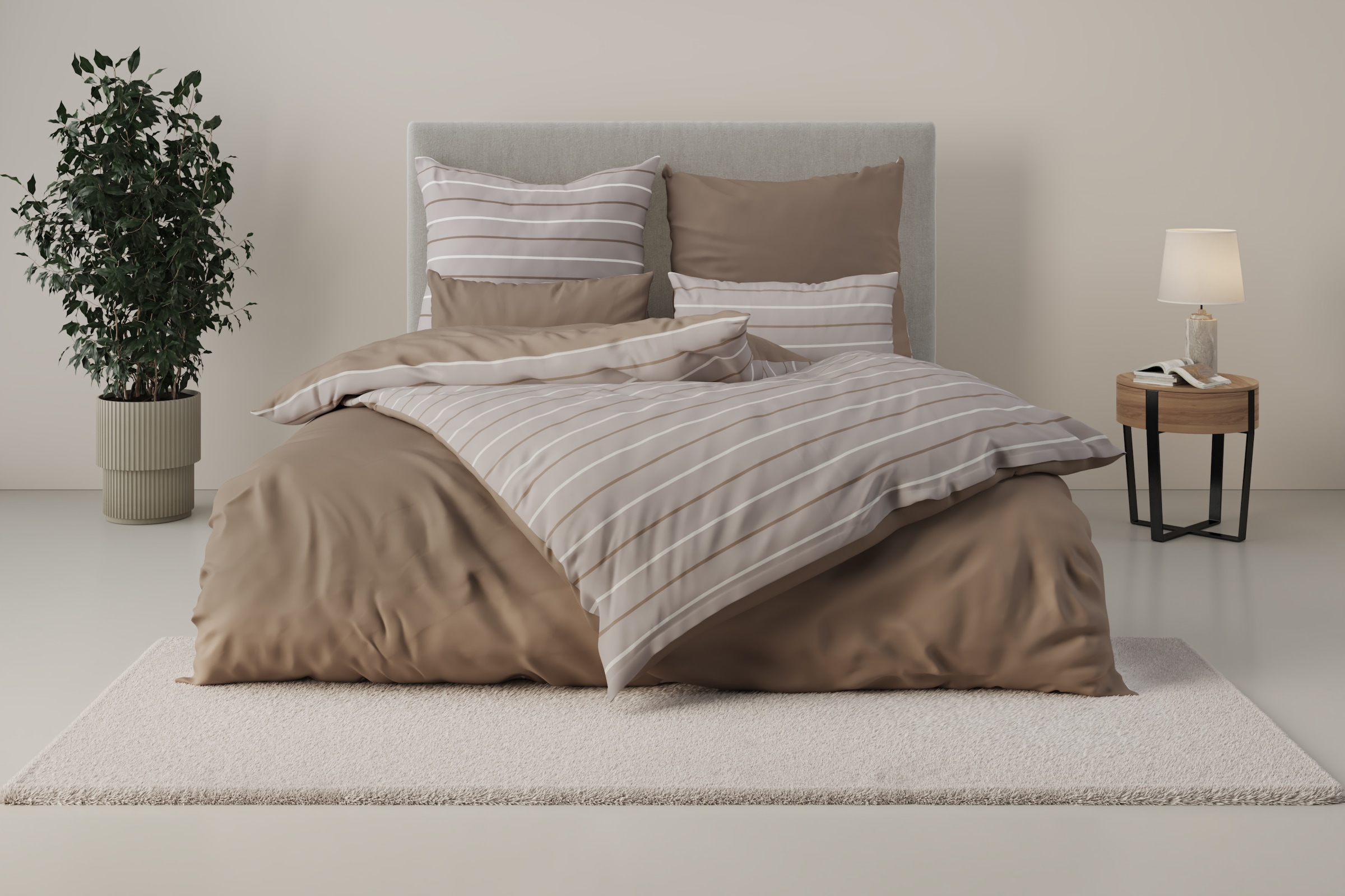 Bruno Banani Bettwäsche "Dana" 2 Stk. in Gr. 135x200 oder 155x220 cm, 100% günstig online kaufen