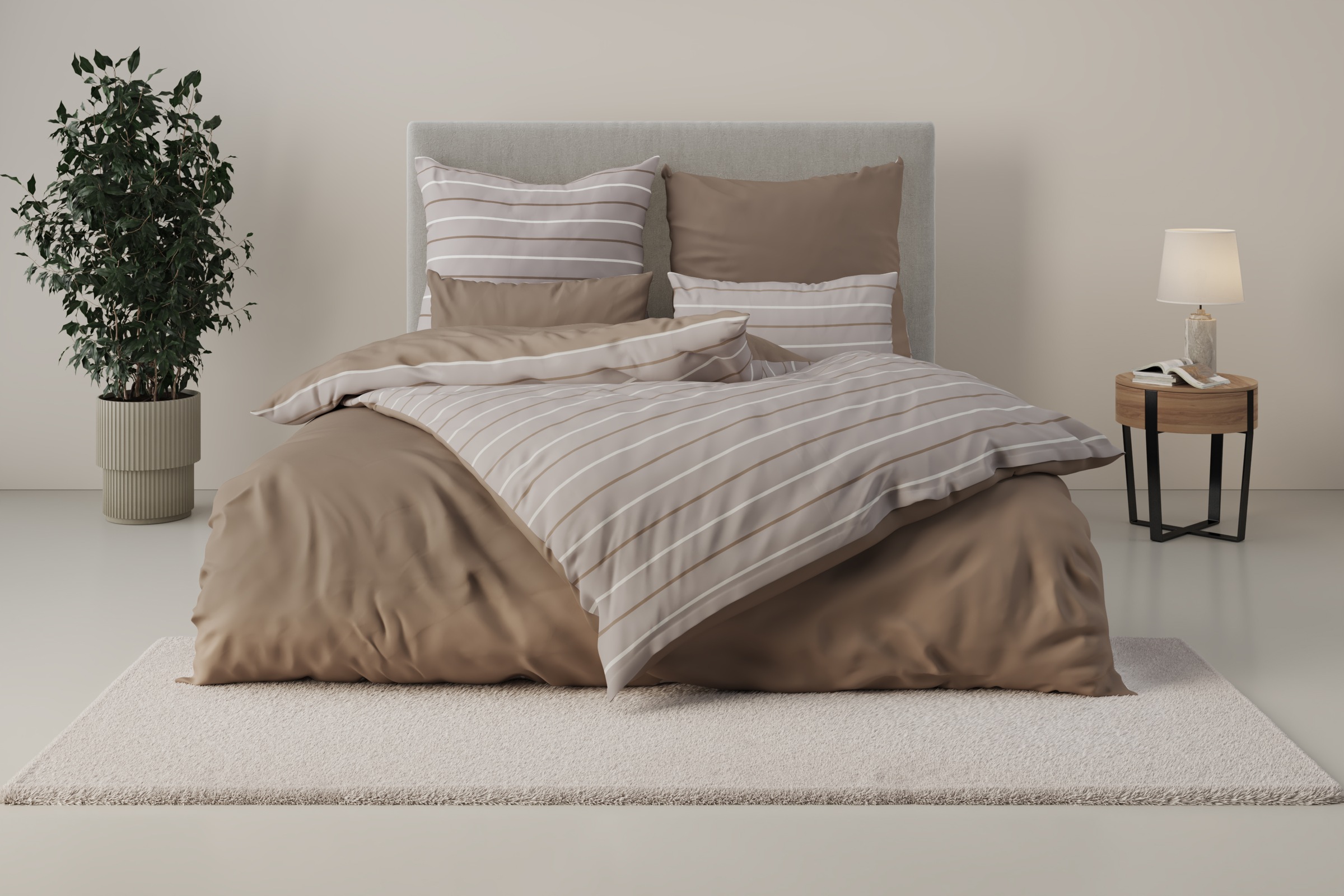 Bruno Banani Bettwäsche "Dana" 2 Stk. tlg. in Gr. 135x200 oder 155x220 cm, günstig online kaufen