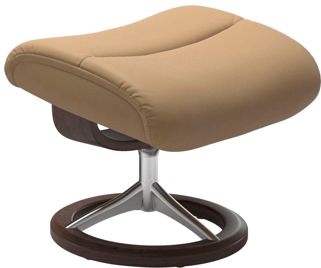 Stressless® Relaxsessel »View«, (Set, Relaxsessel mit Hocker), mit Signature Base, Größe S,Gestell Wenge