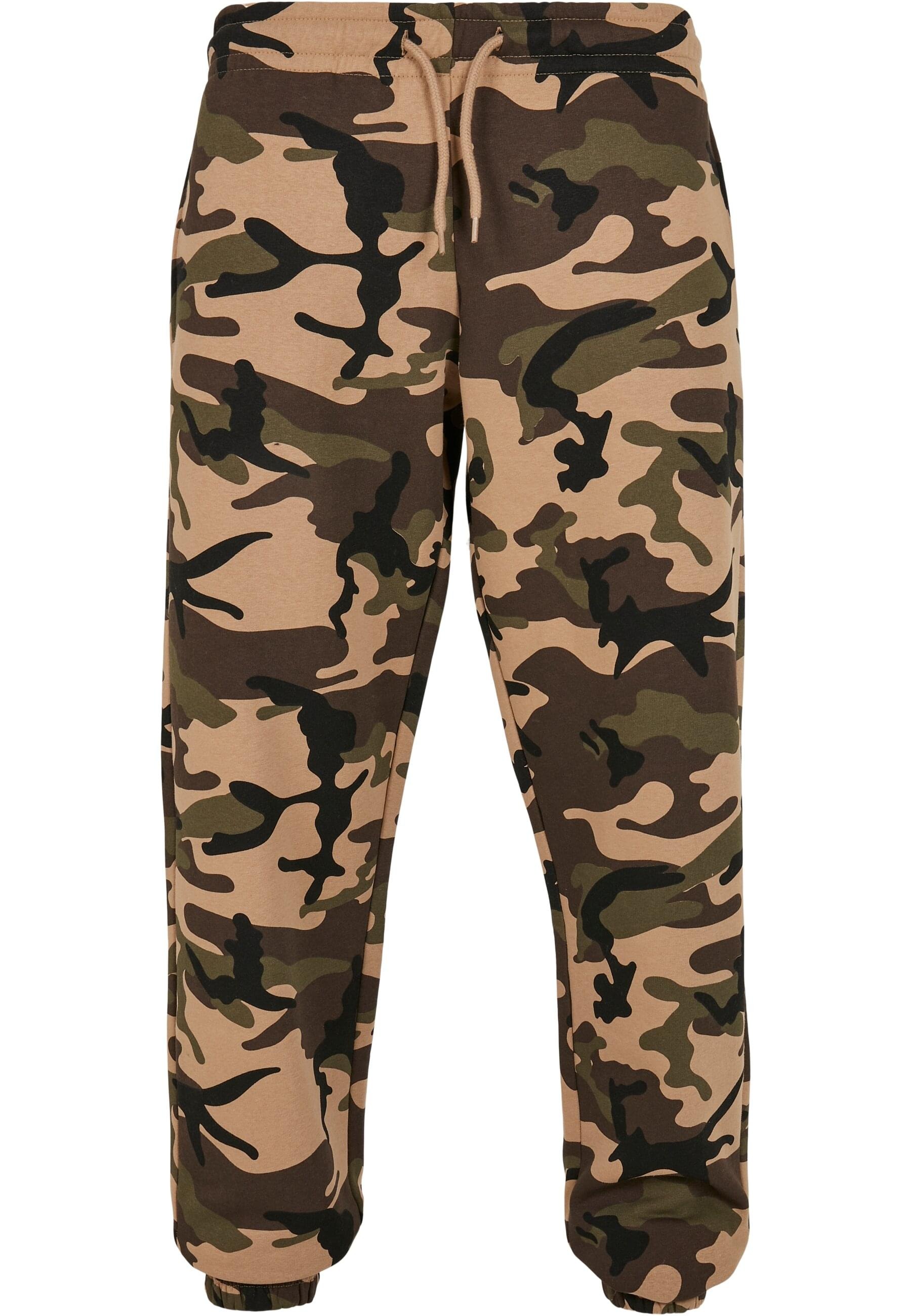 URBAN CLASSICS Stoffhose "Urban Classics Herren Basic Camo Sweatpants 2.0", (1 tlg.)