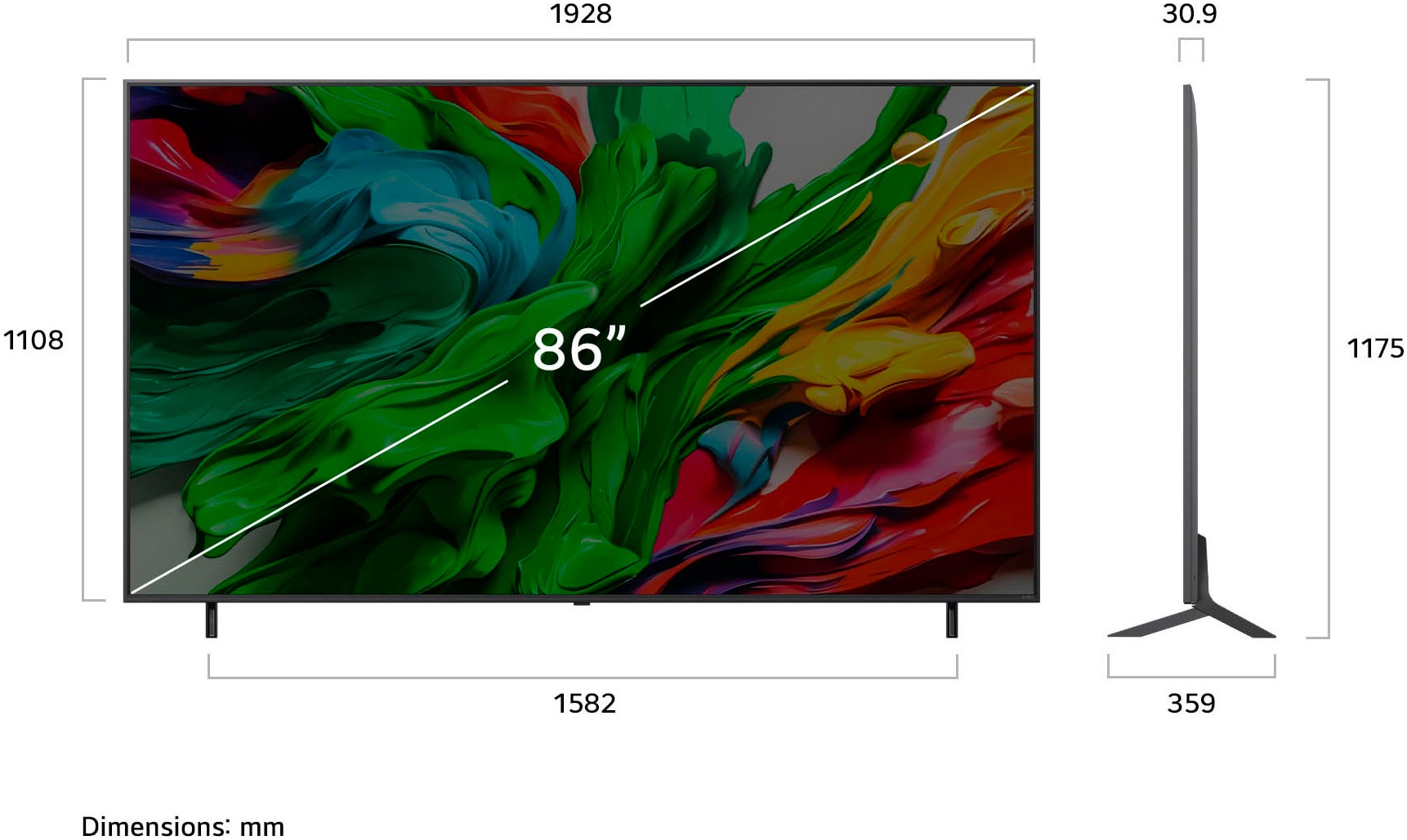 LG QNED-Fernseher »86QNED85A6C«, 4K Ultra HD, Smart-TV