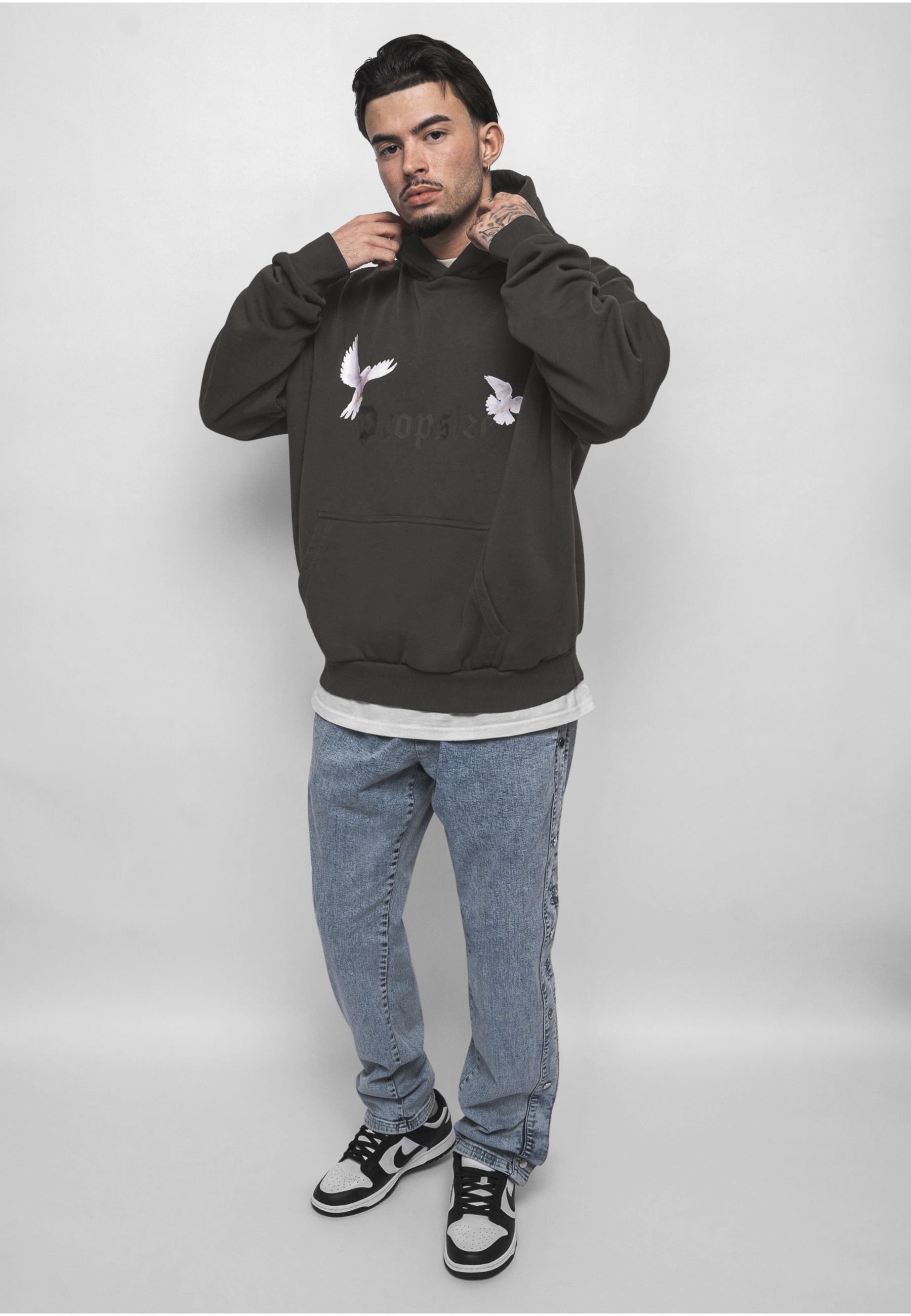 Dropsize Kapuzenpullover »Dropsize Herren Heavy Oversize Doves Hoodie« 1 Stk.