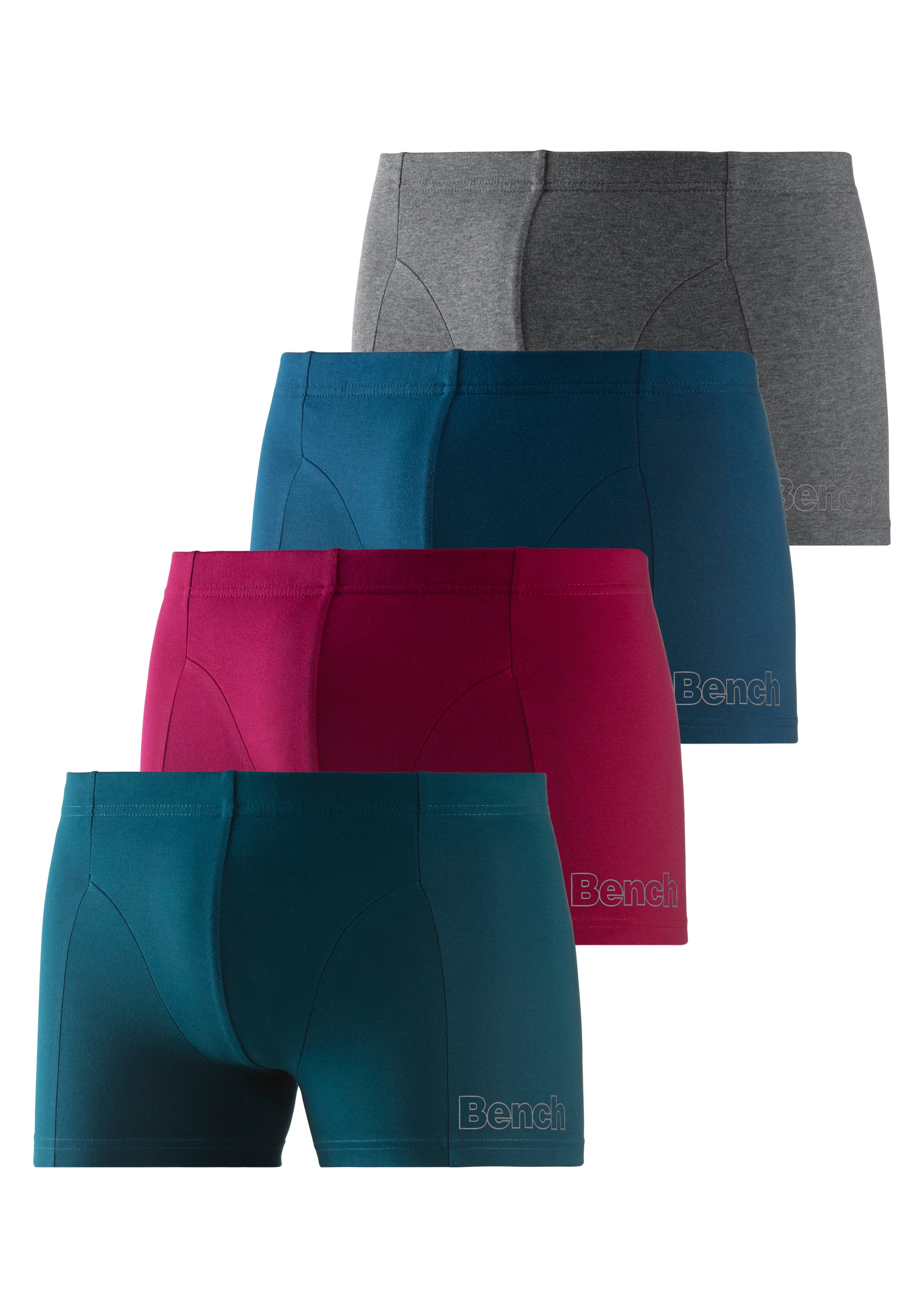 Bench. Boxer »Boxershorts für Herren«, (Dose, 4 St.), Unterhosen in der Dose mit kleinem Logodruck auf dem Bein