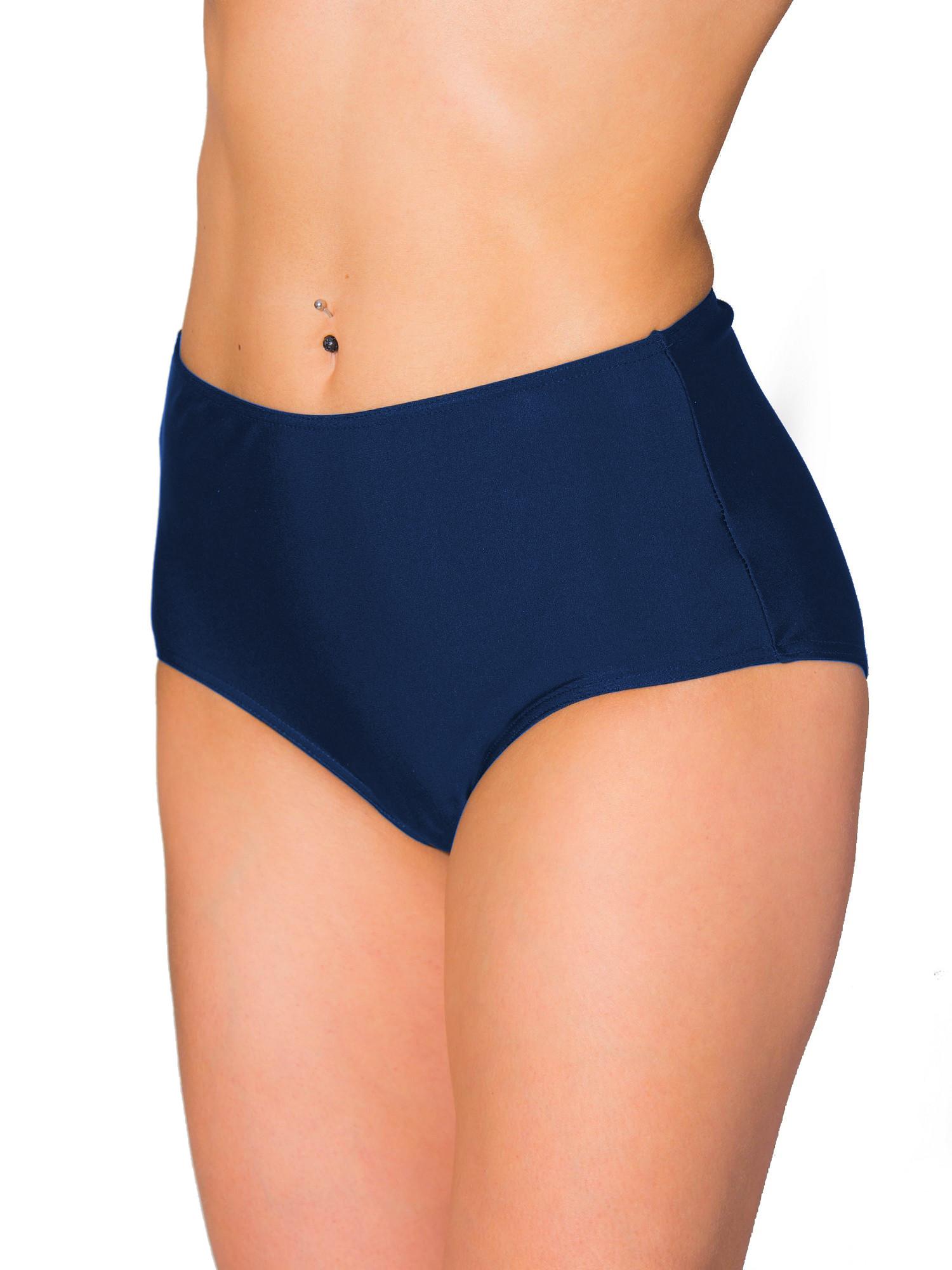 AQUARTI Bikini-Hose "Bikinihose Aquarti Damen Bikinihose Bikini-Slip mit Hohem Bund"