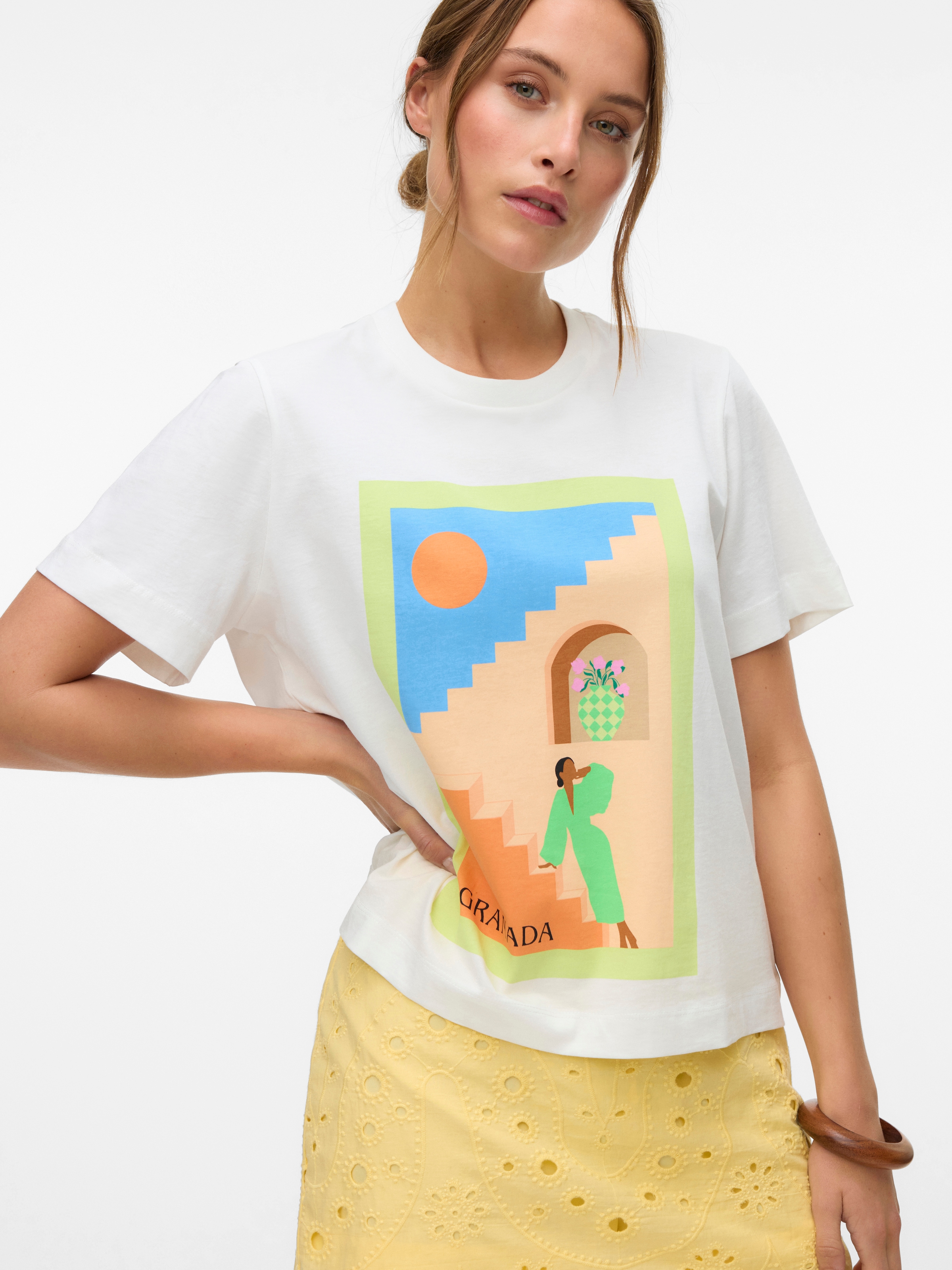 Vero Moda Kurzarmshirt »VMBETA METTE SS TOP BOX JRS GA«