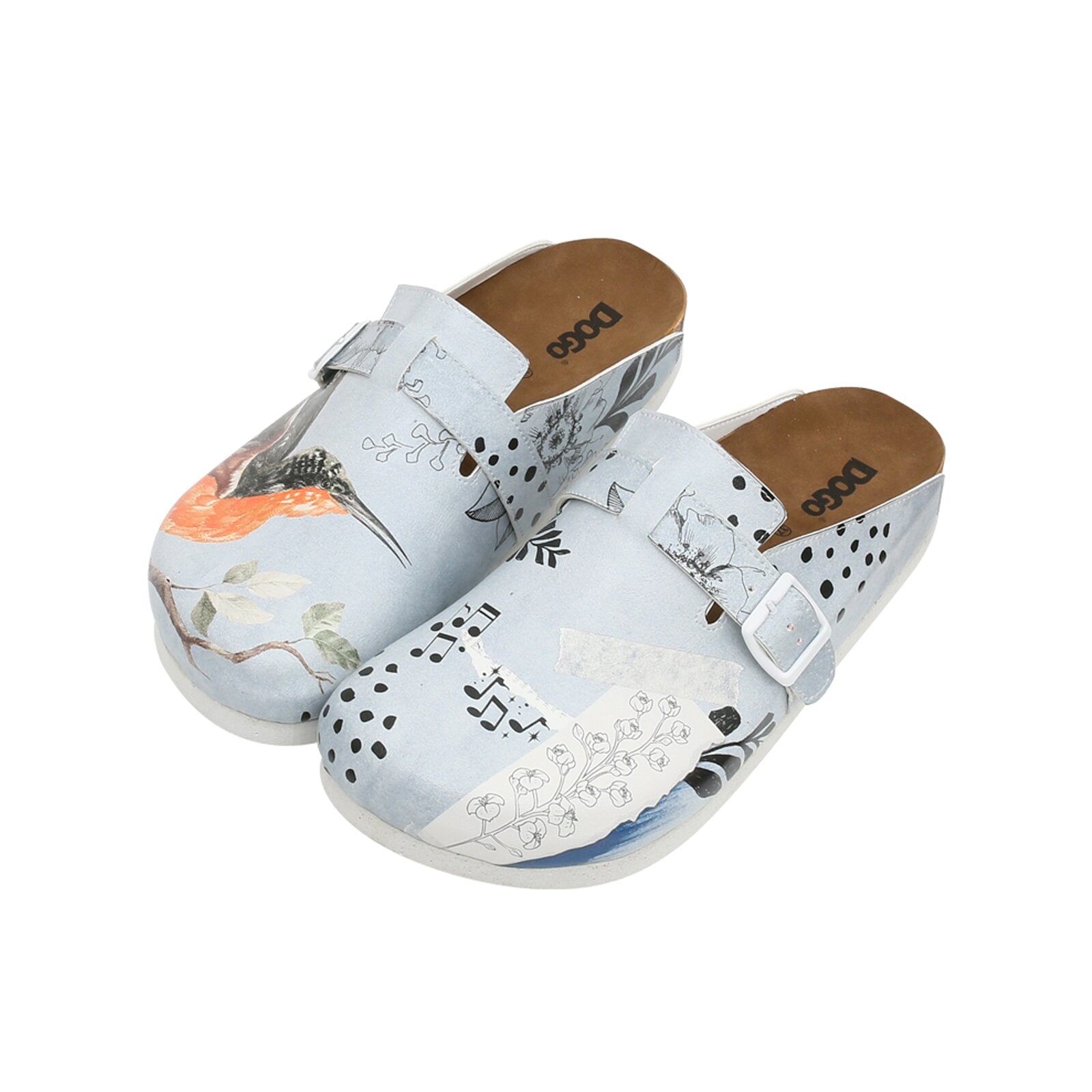 DOGO Schnürboots "Comfie Pantoletten Hausschuhe Birds Chirping Damen Sandal günstig online kaufen